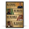 Vintage Be Strong Men Leader Poster