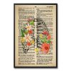 Vintage Ribcage Anatomy Poster