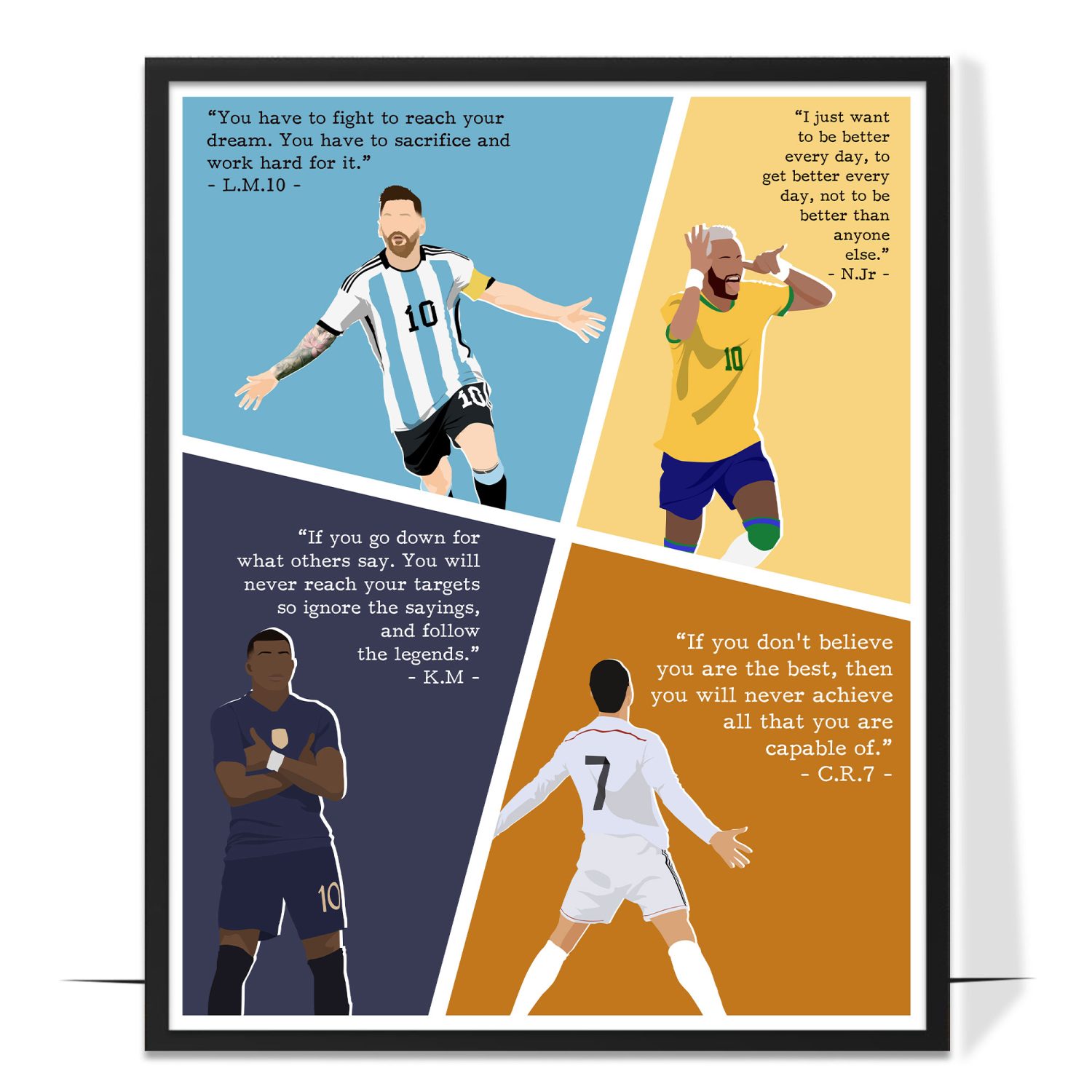 Soccer Superstars UNFRAMED 16x20 inch High Quality Poster 1