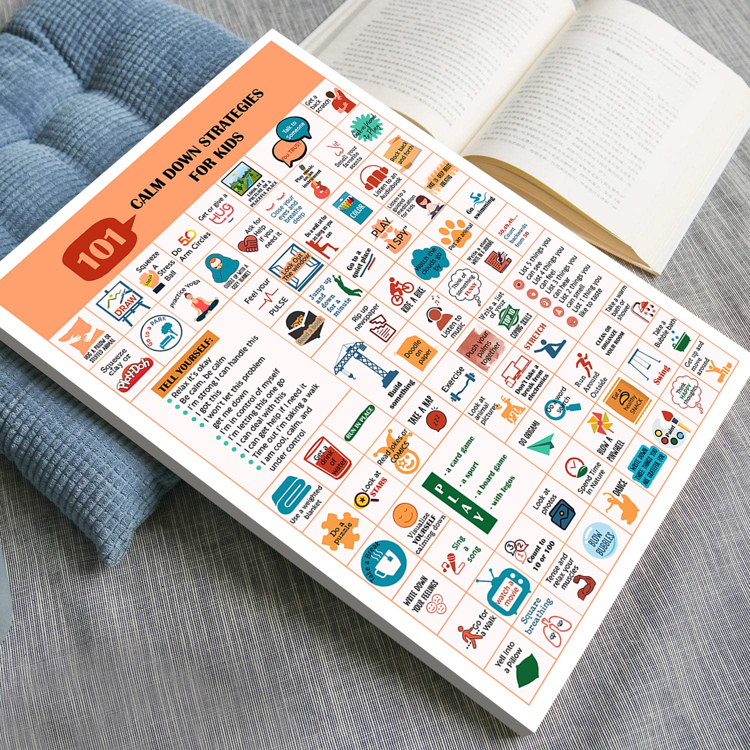 101 Calm Down Strategies Mental Health Printable - Image 4