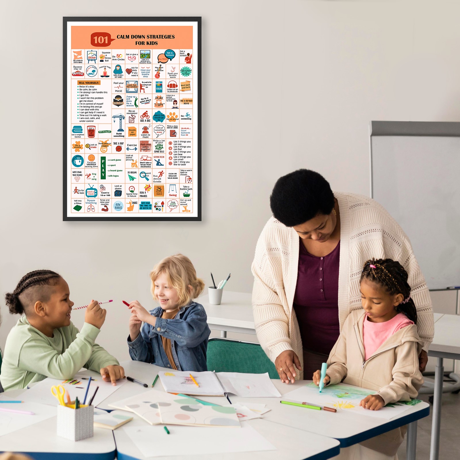 101 Calm Down Strategies Mental Health Printable - Image 5