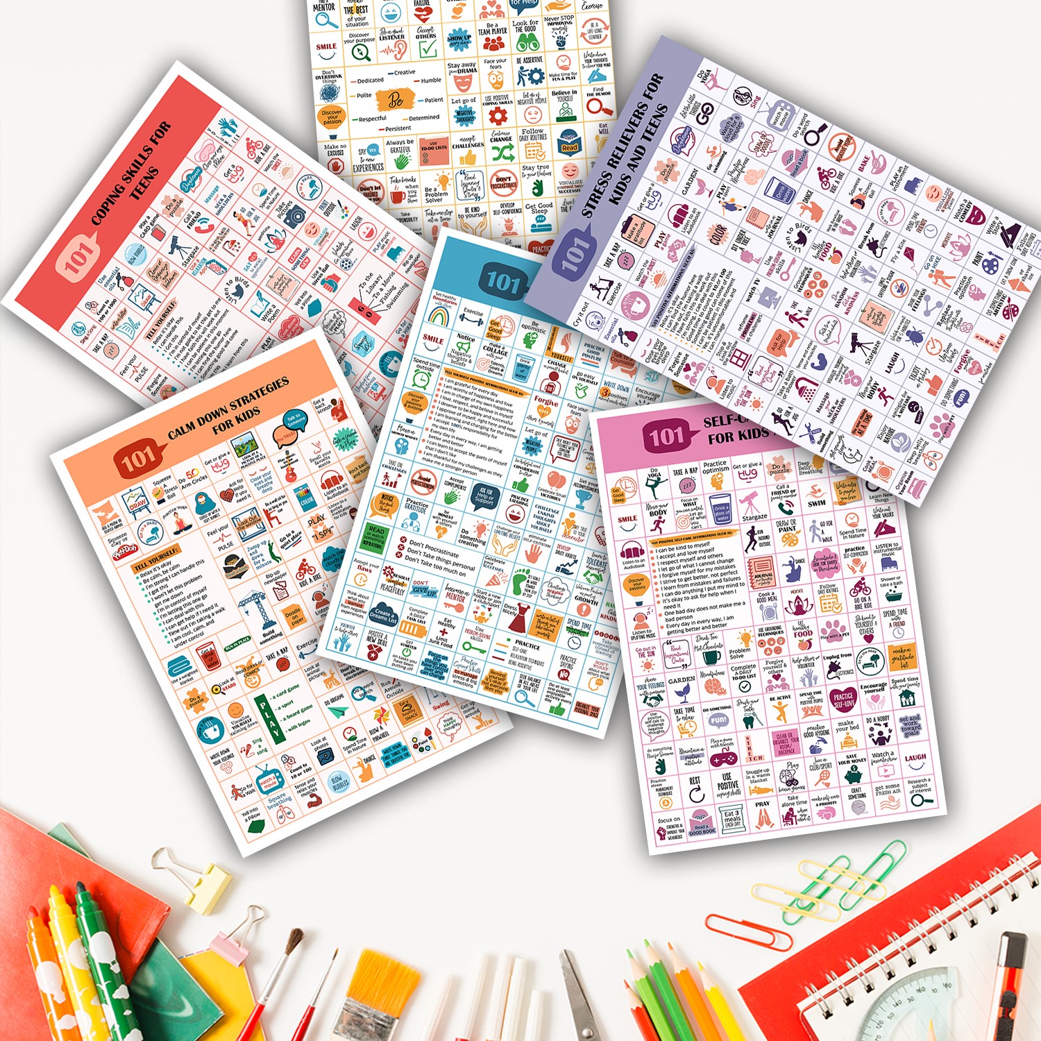 101 Calm Down Strategies Mental Health Printable - Image 6