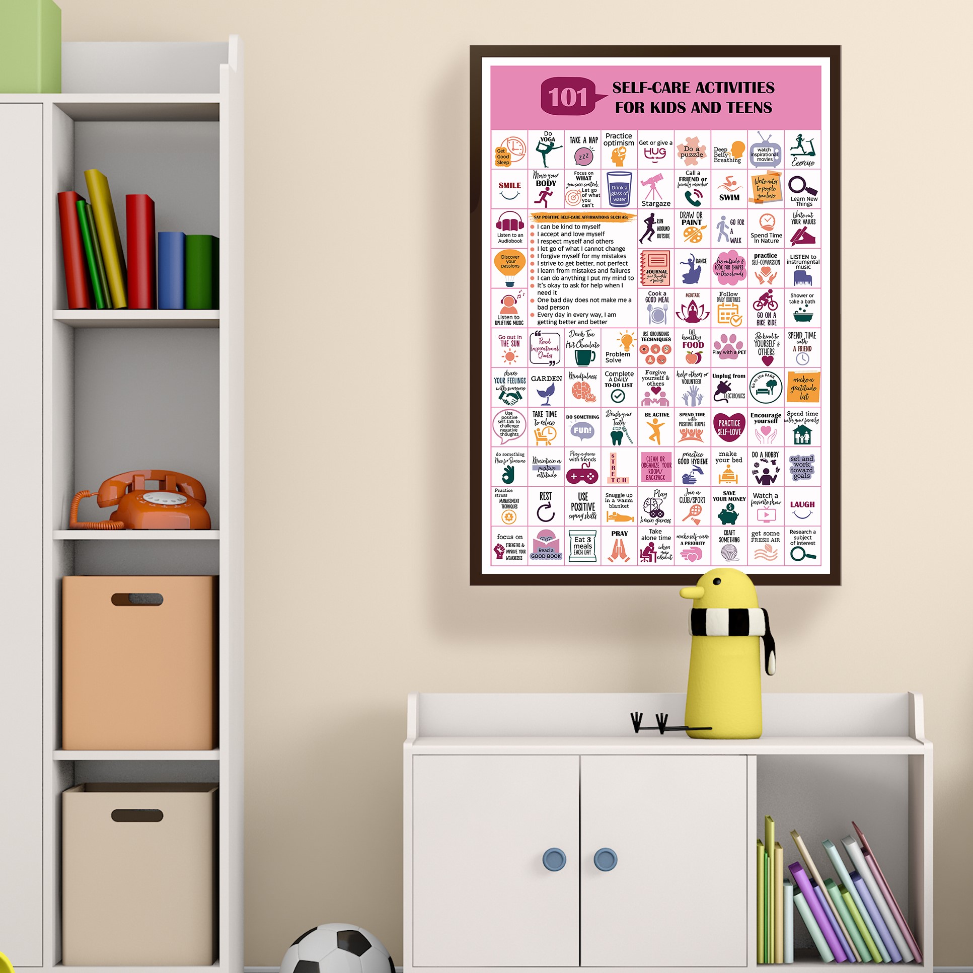 101 Self-Care Activities Mental Health Printable - Image 3