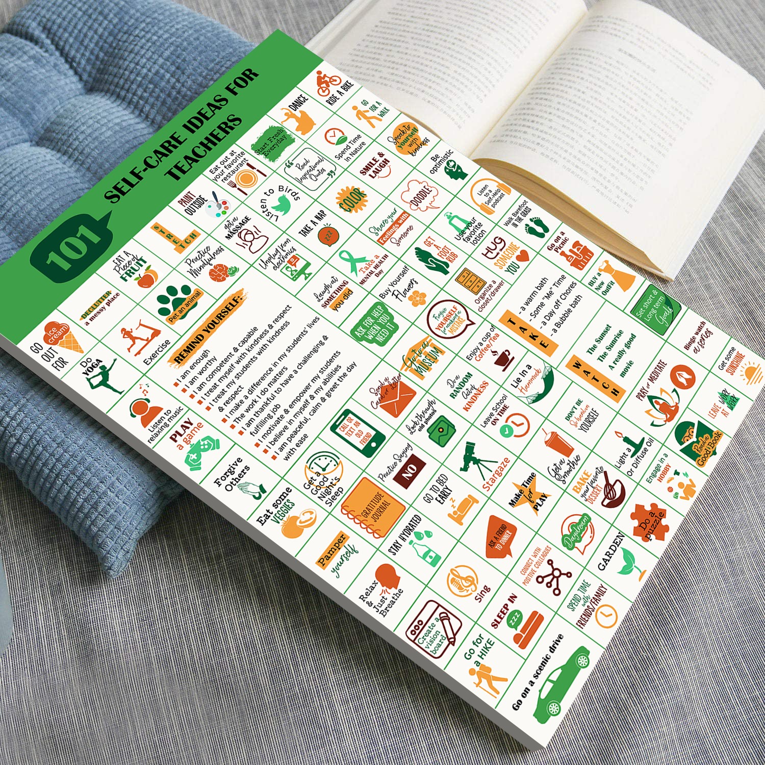 101 Self-Care Ideas Mental Health Printable - Image 4