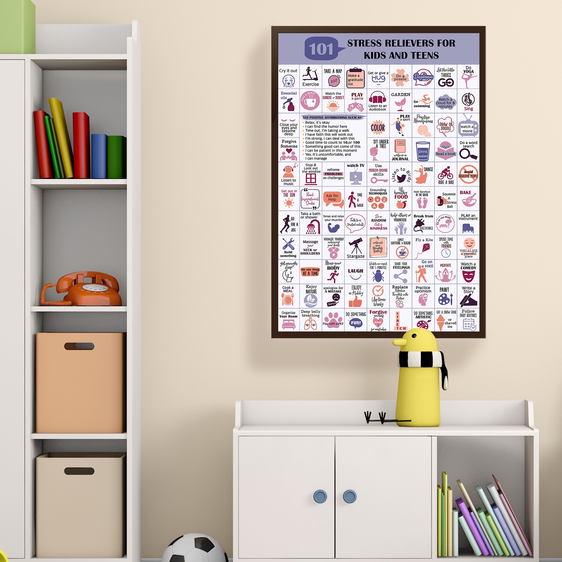 101 Stress Relievers Mental Health Printable - Image 3