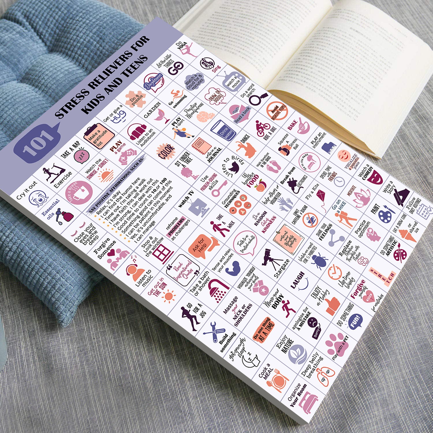 101 Stress Relievers Mental Health Printable - Image 4