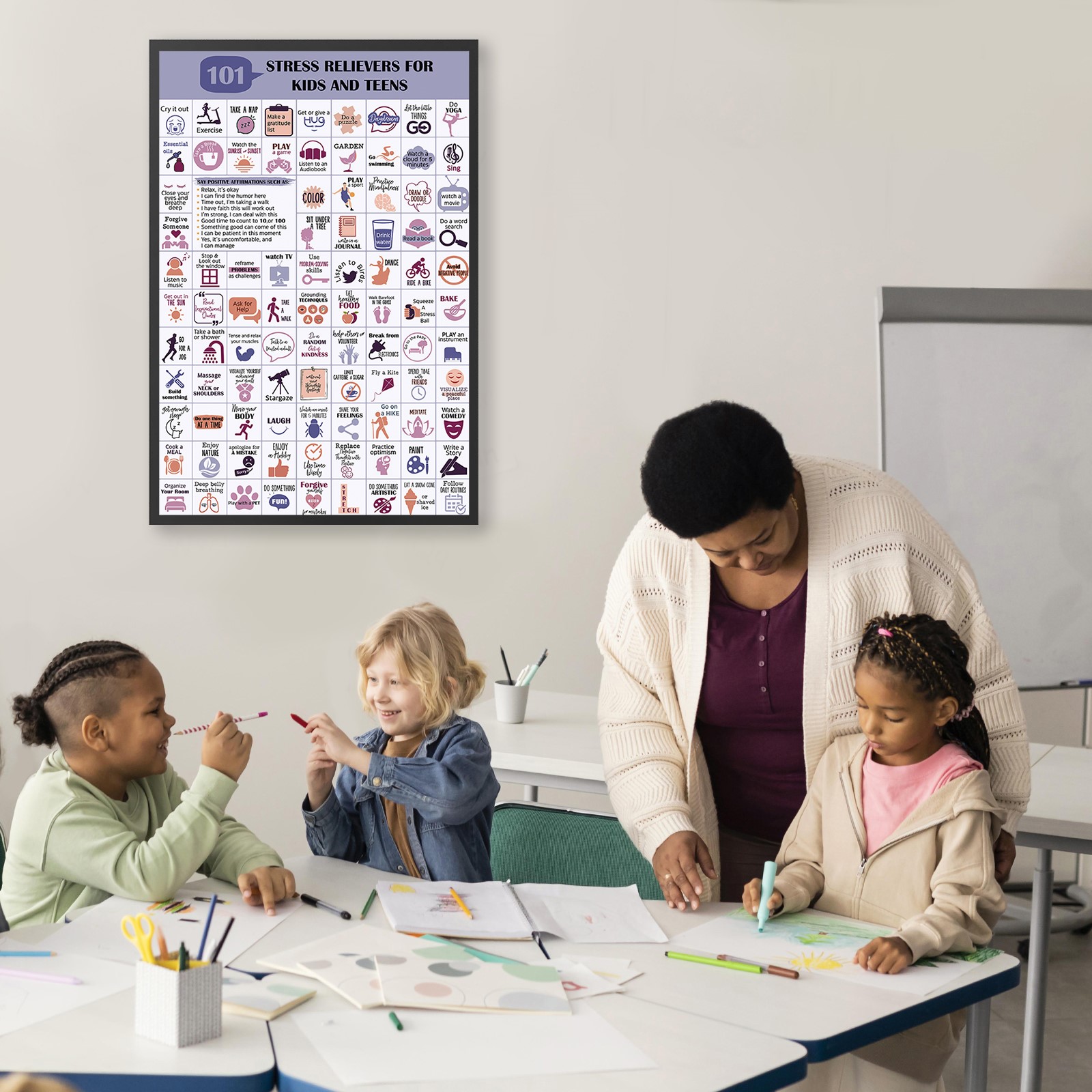 101 Stress Relievers Mental Health Printable - Image 5