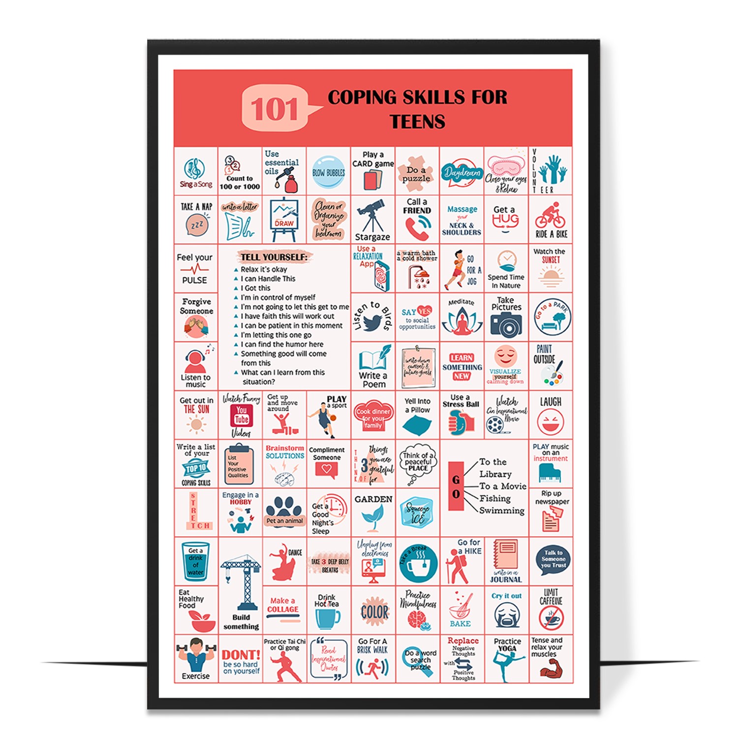 101 Coping Skills Printable