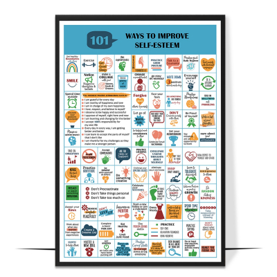 101 Ways to Improve Self-Esteem printable