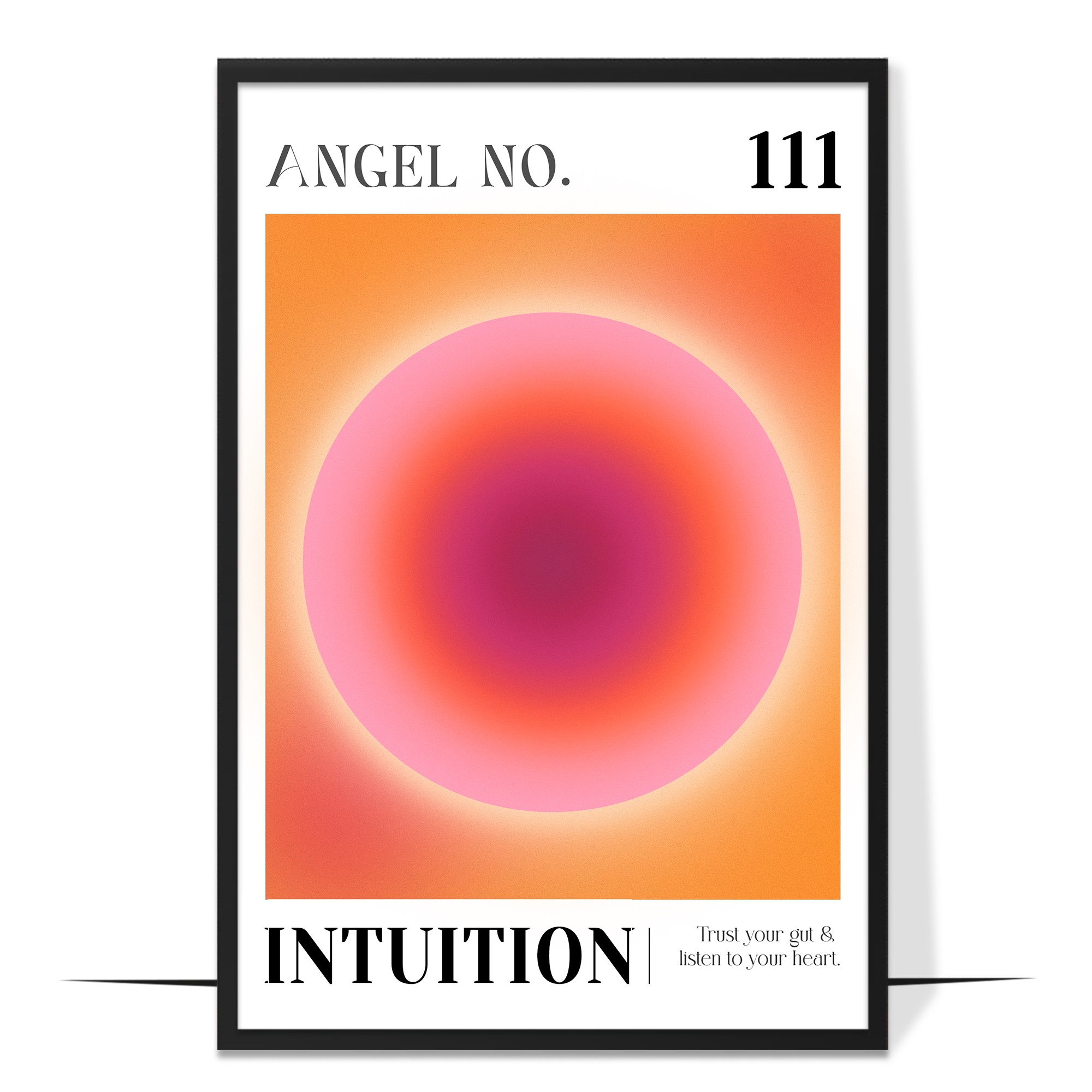111 Intuition Angel Number Wall Art