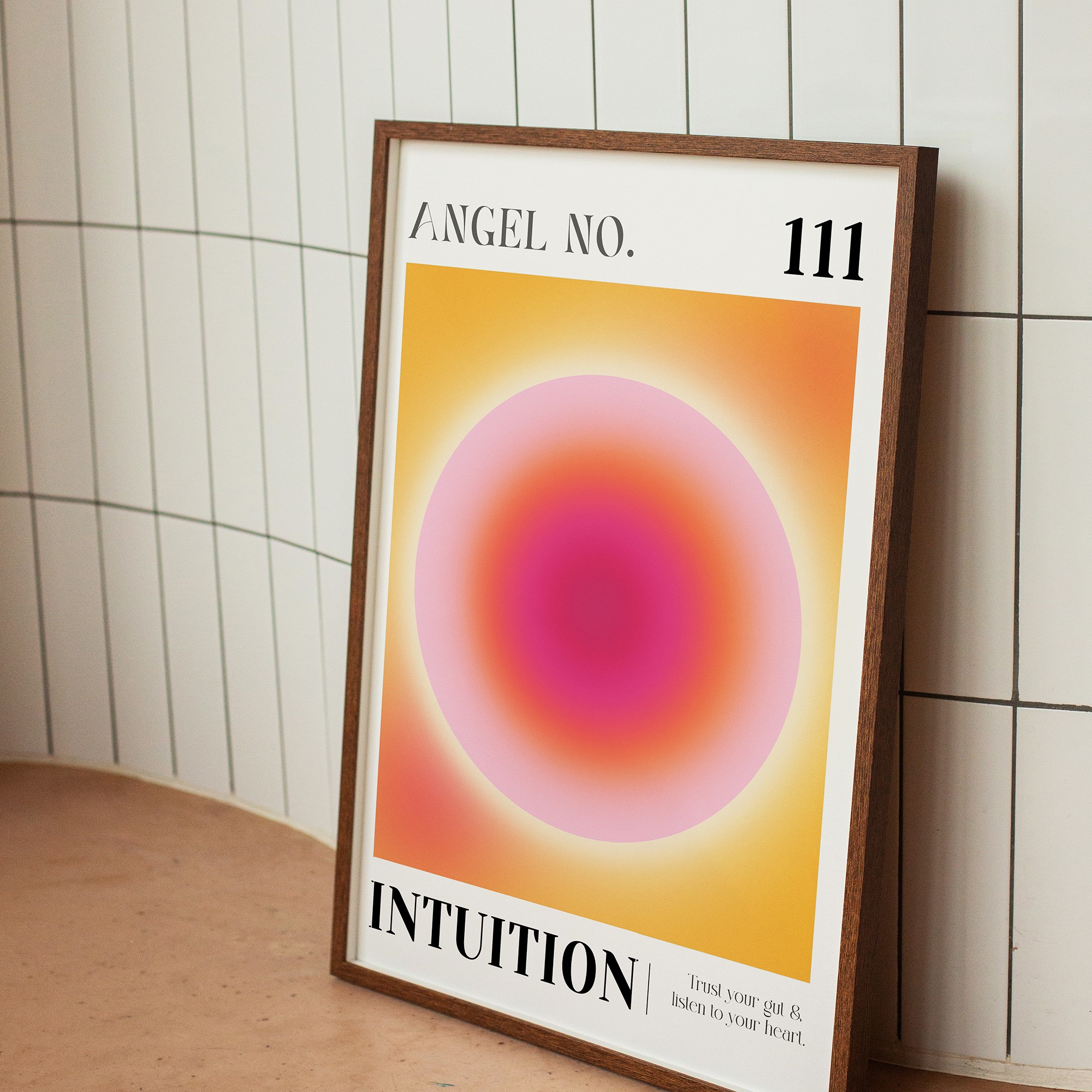 111 Intuition Angel Number Aura Energy Wall Art - Image 2