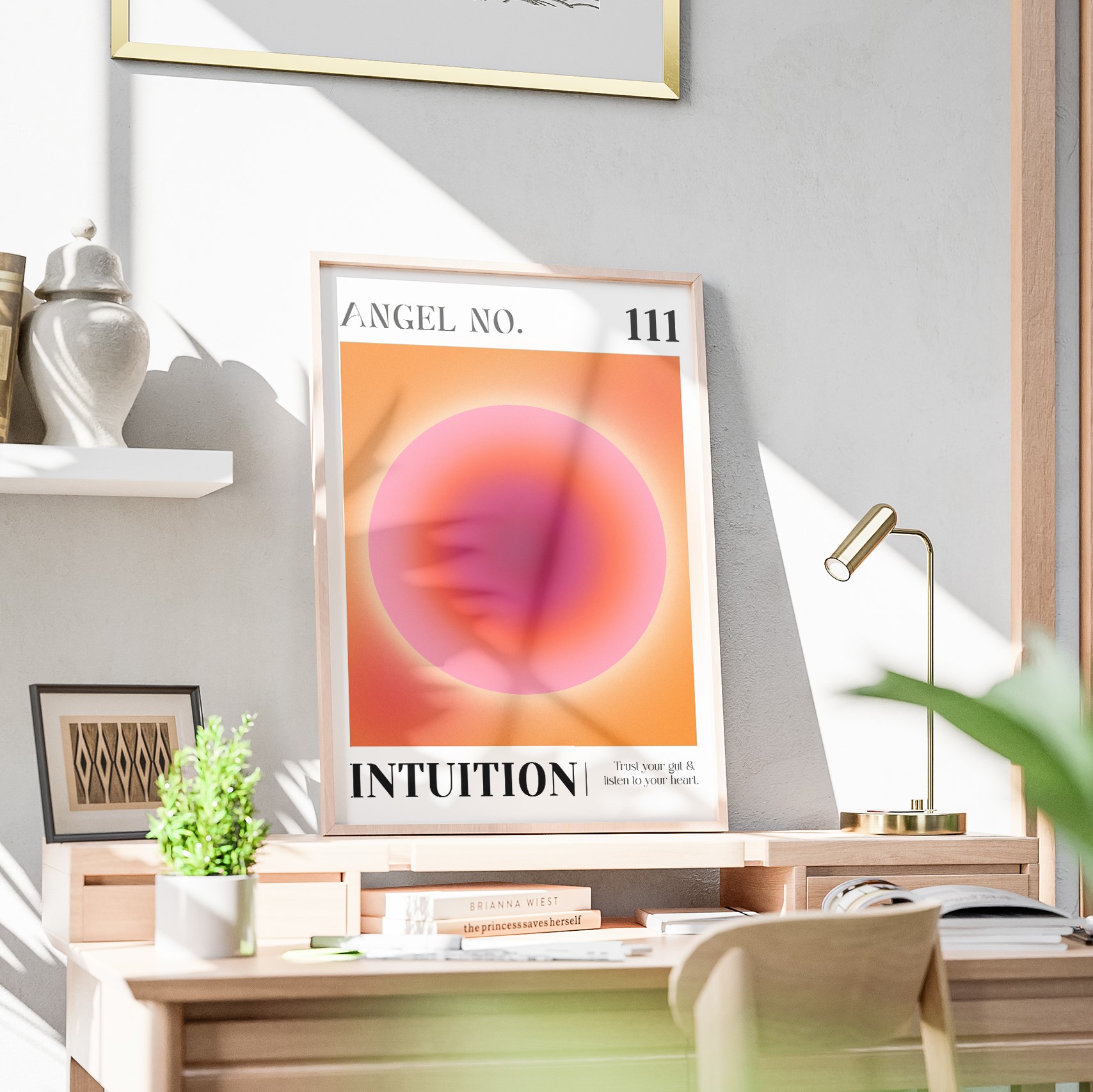 111 Intuition Angel Number Aura Energy Wall Art - Image 3