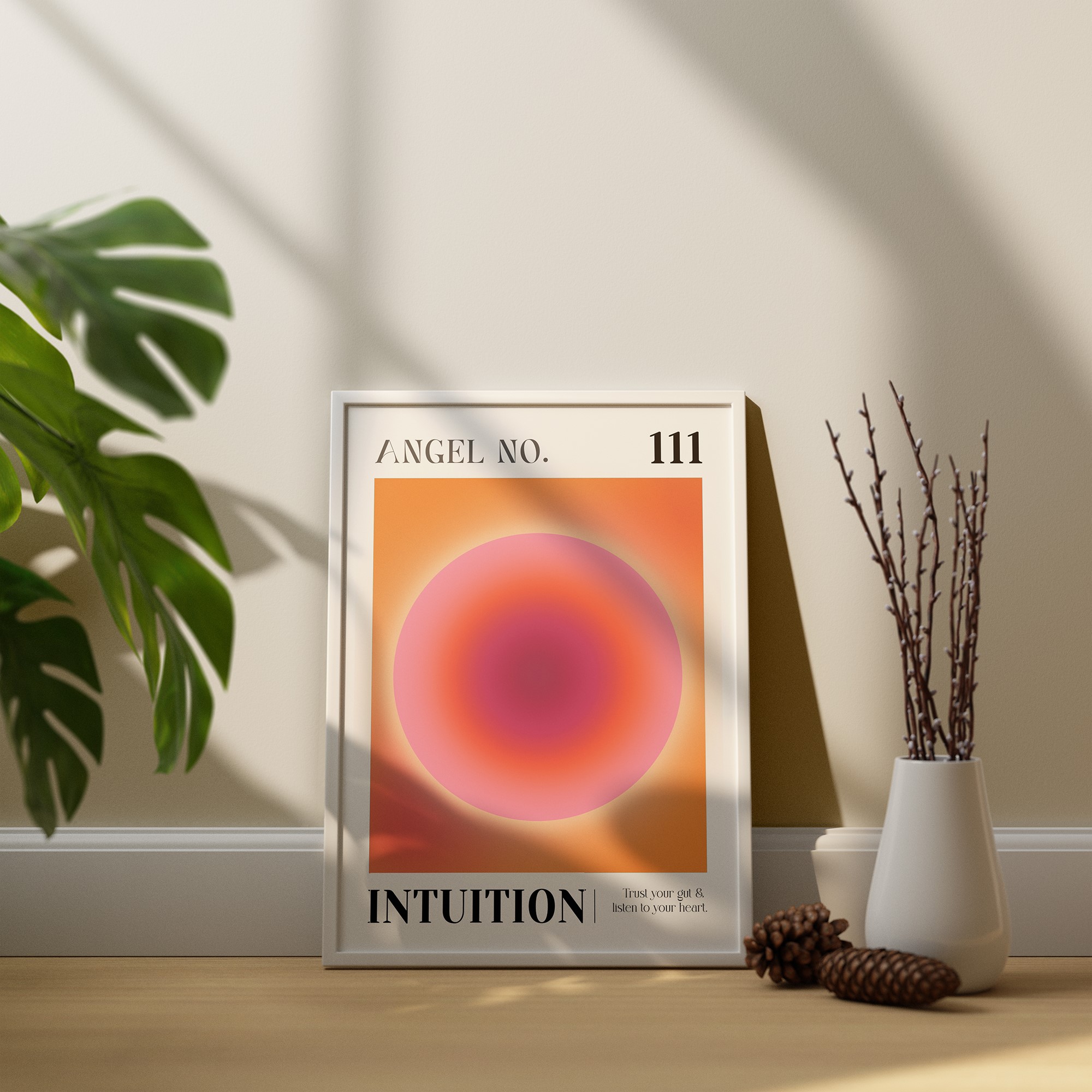 111 Intuition Angel Number Aura Energy Wall Art - Image 5