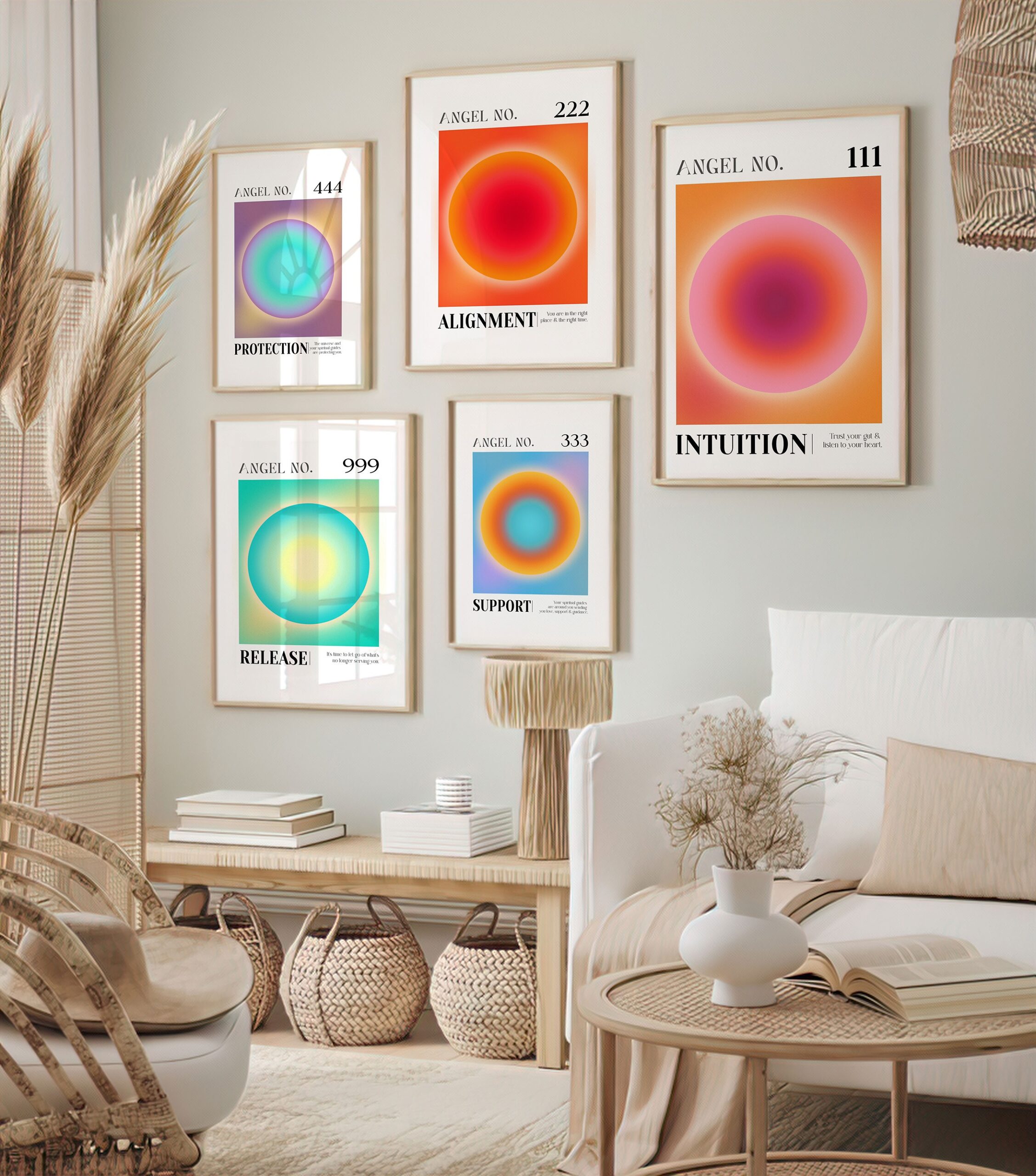 111 Intuition Angel Number Aura Energy Wall Art - Image 6