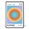333 Support Angel Number Wall Art