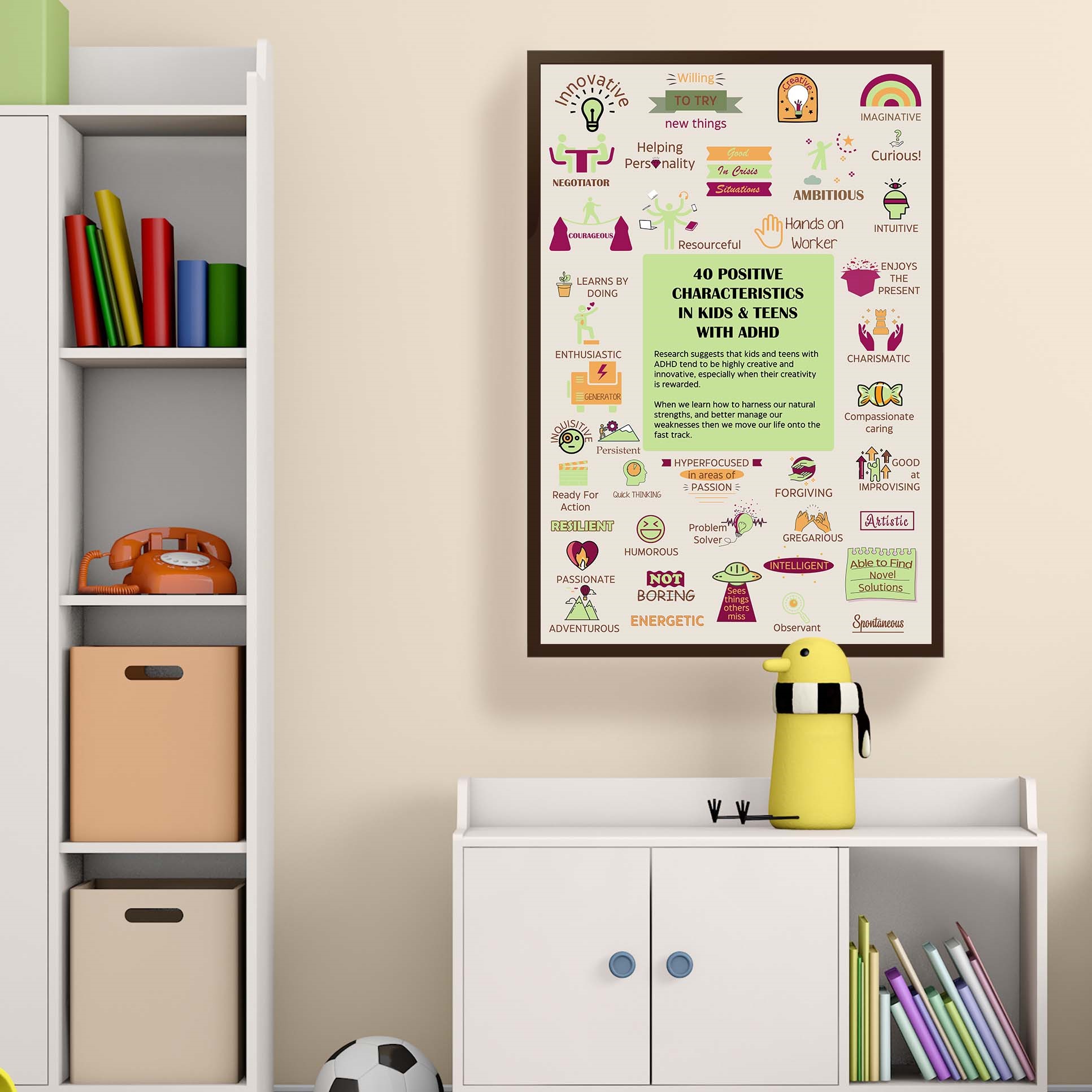 40 Positive Characteristics ADHD Printable - Image 4