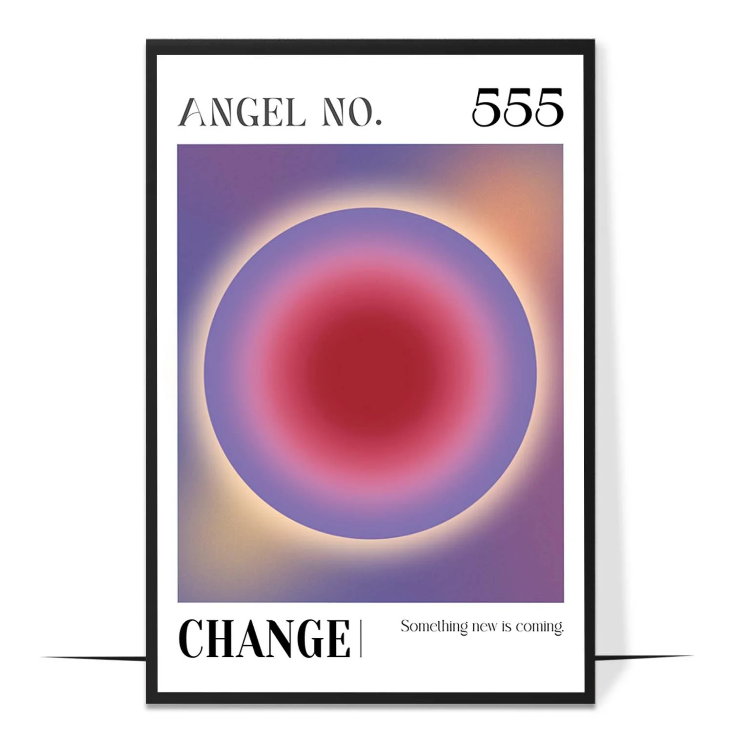 555 Change Angel Number Wall Art