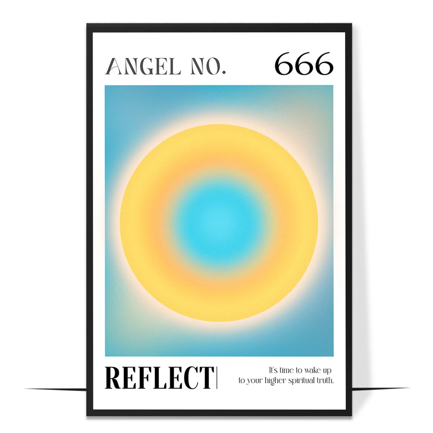 666 Reflect Angel Number Wall Art