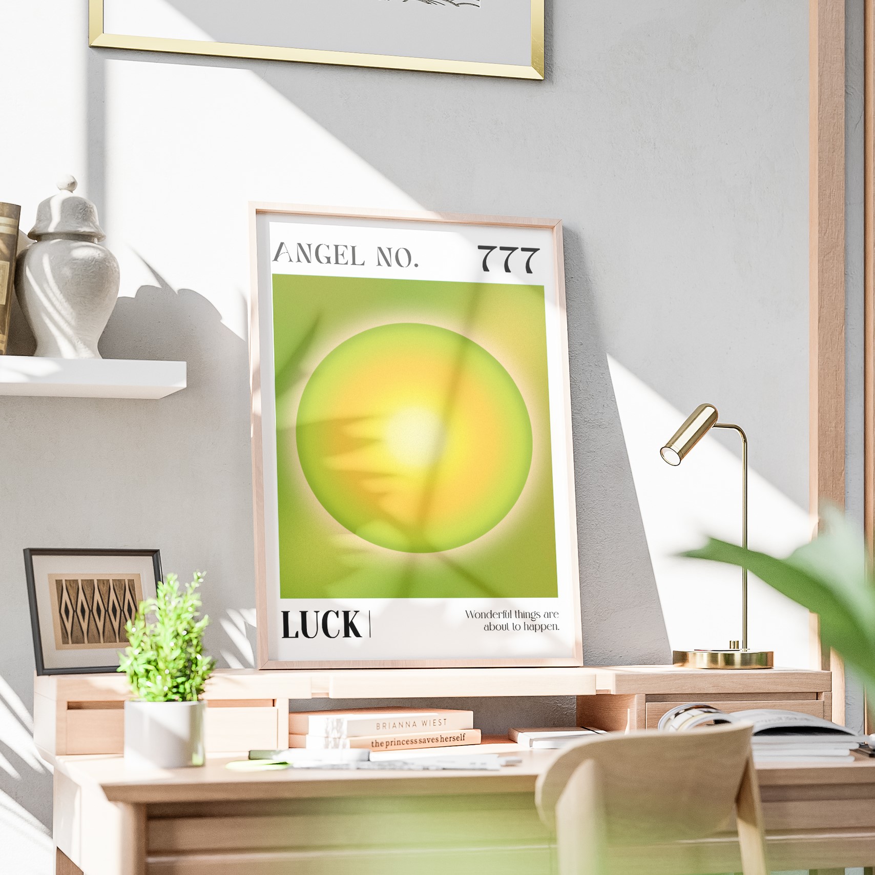 777 Luck Angel Number Aura Energy Wall Art - Image 3