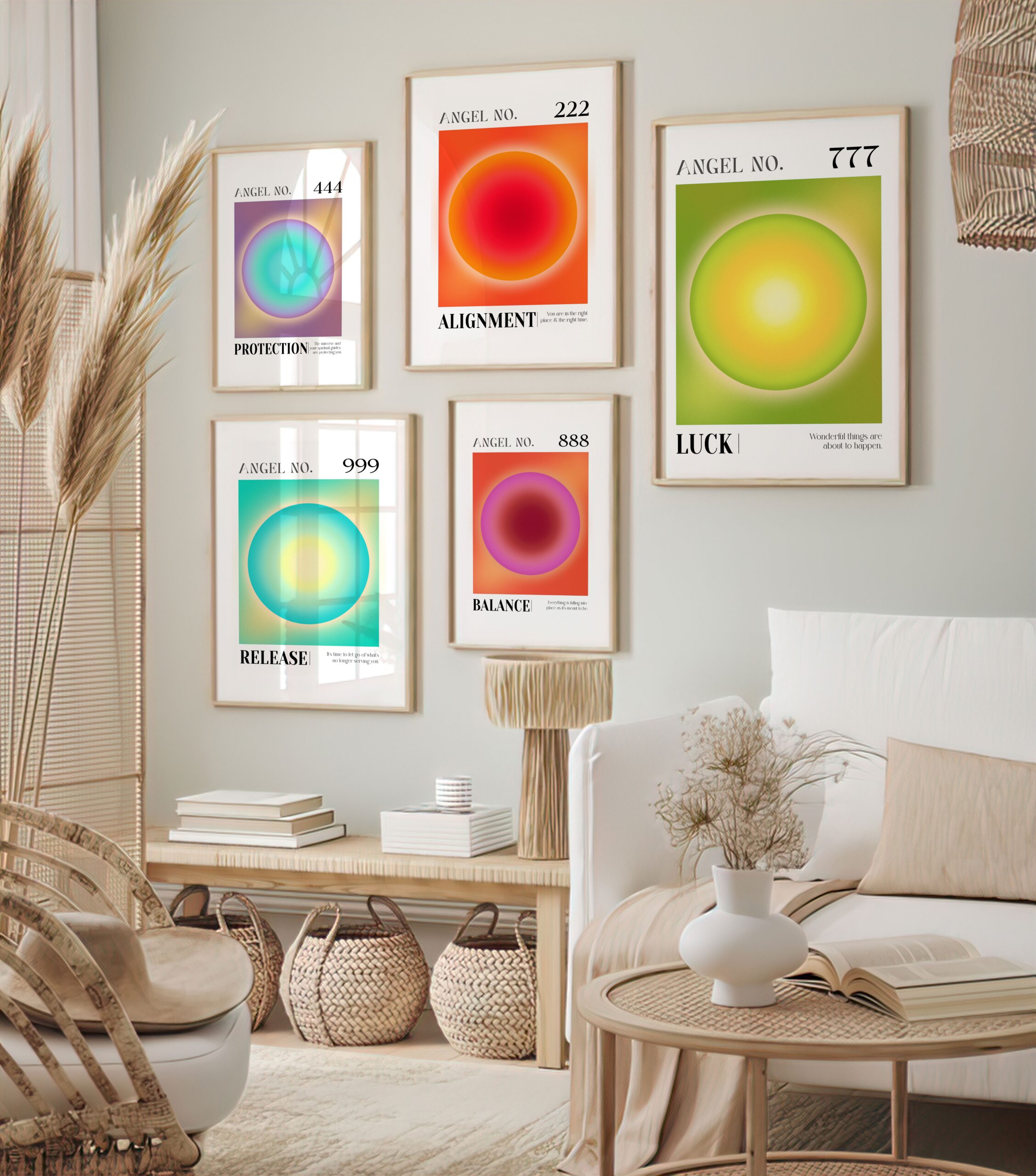 777 Luck Angel Number Aura Energy Wall Art - Image 6