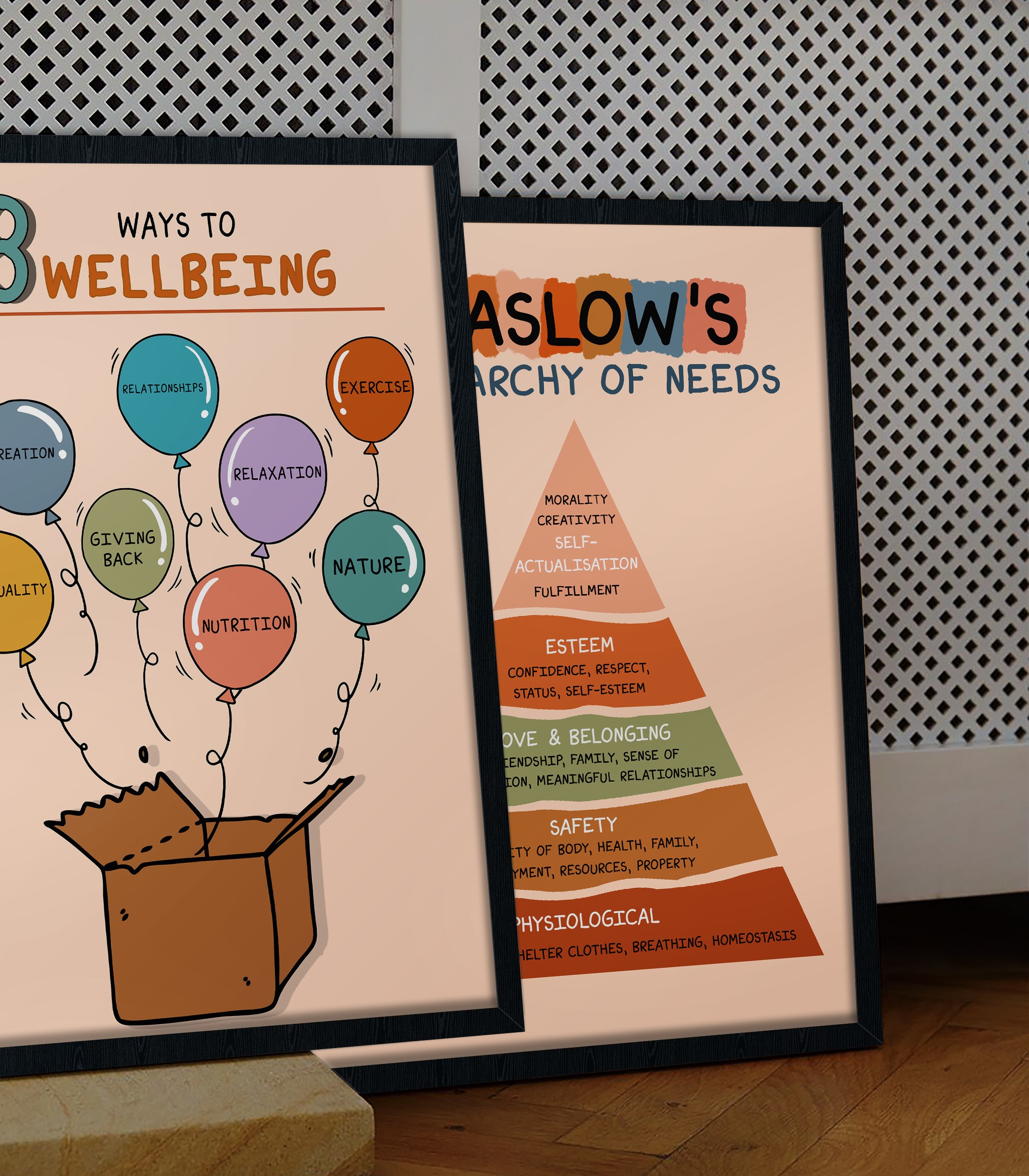 8 Ways to Well-being Boho Mental Health Printable - Image 3