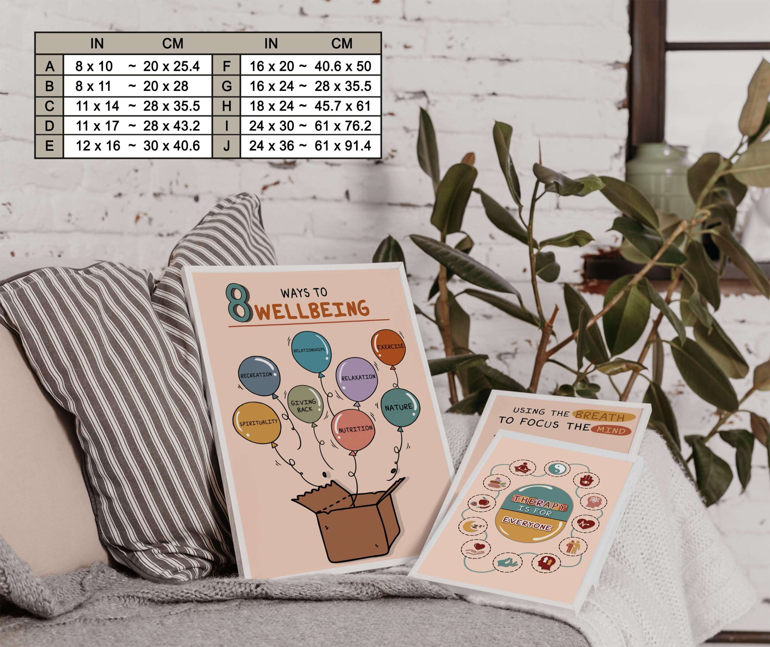 8 Ways to Well-being Boho Mental Health Printable - Image 7