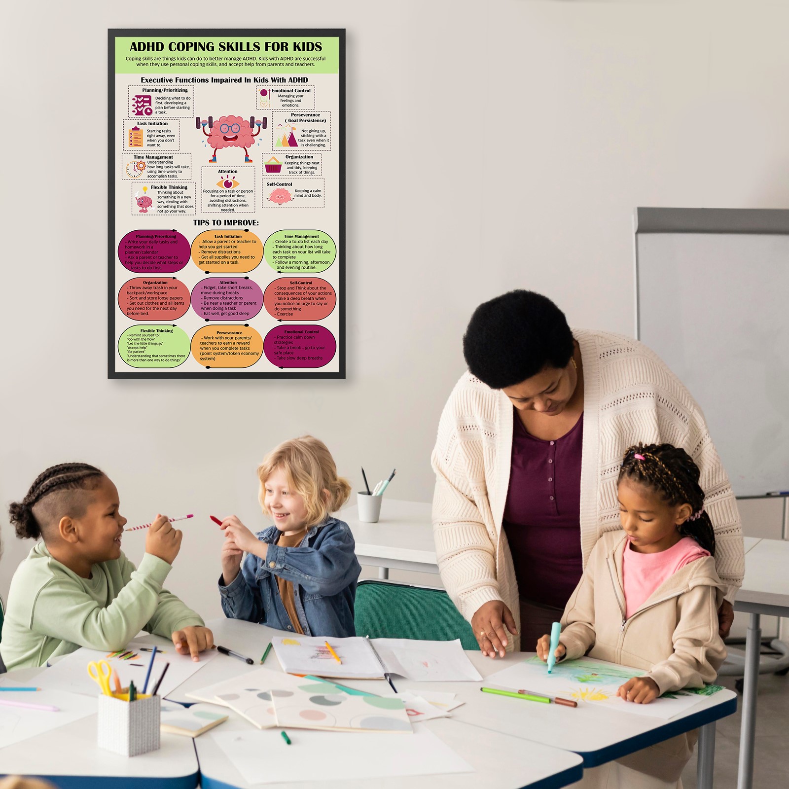 ADHD Coping Skills for Kids Therapy Printable - Image 2