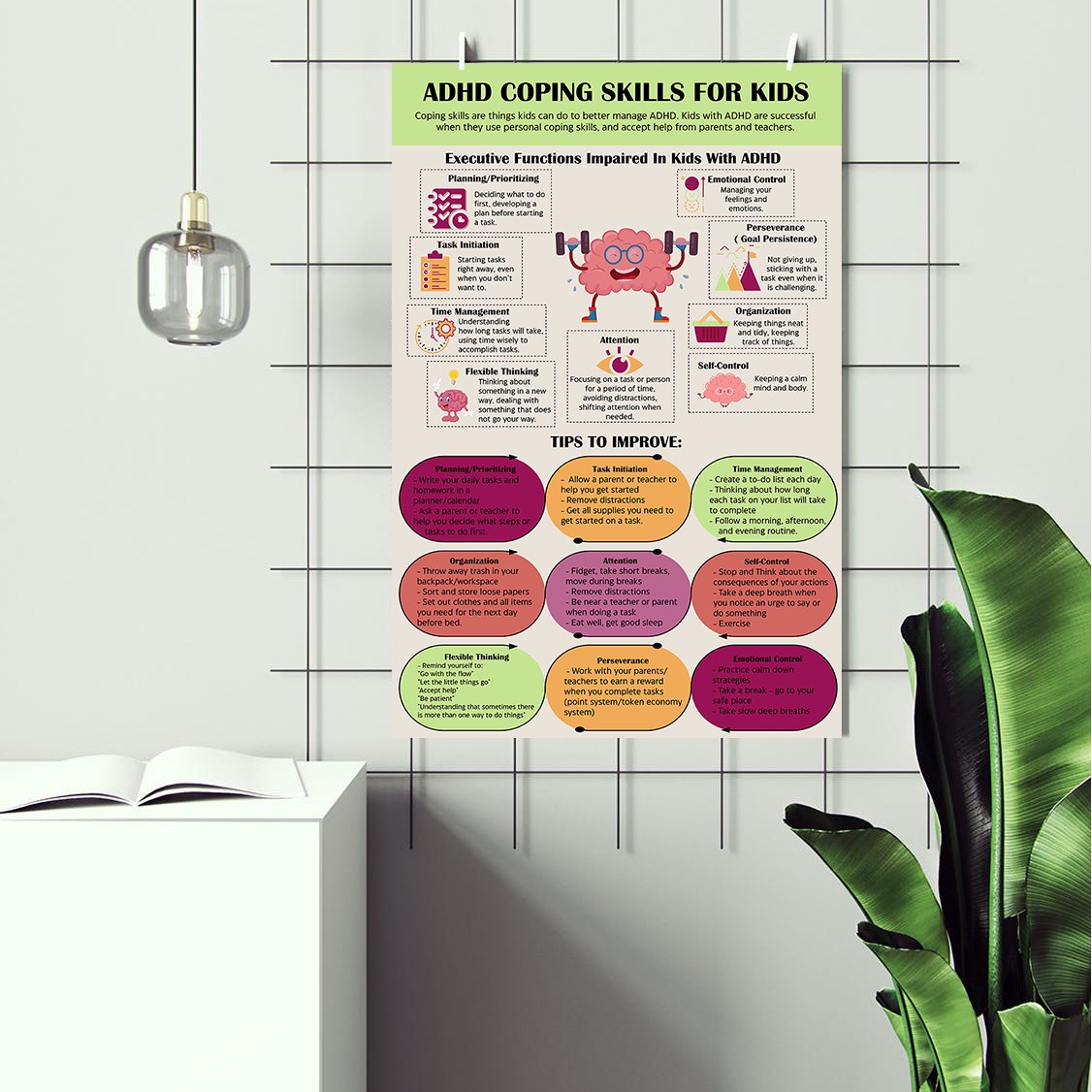 ADHD Coping Skills for Kids Therapy Printable - Image 3