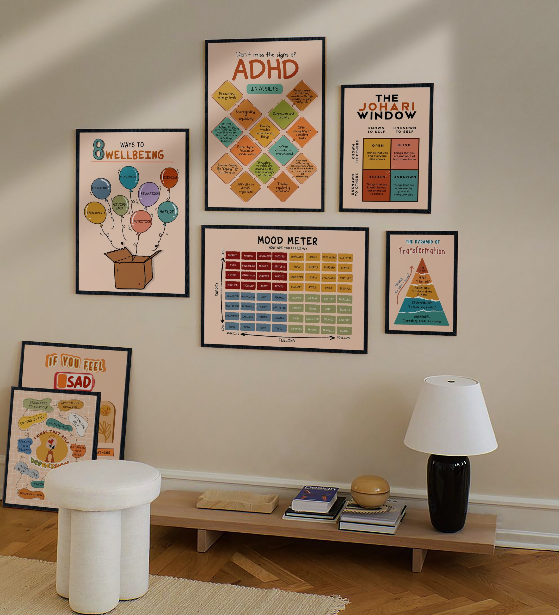ADHD in Adults Boho Mental Health Printable - Image 6