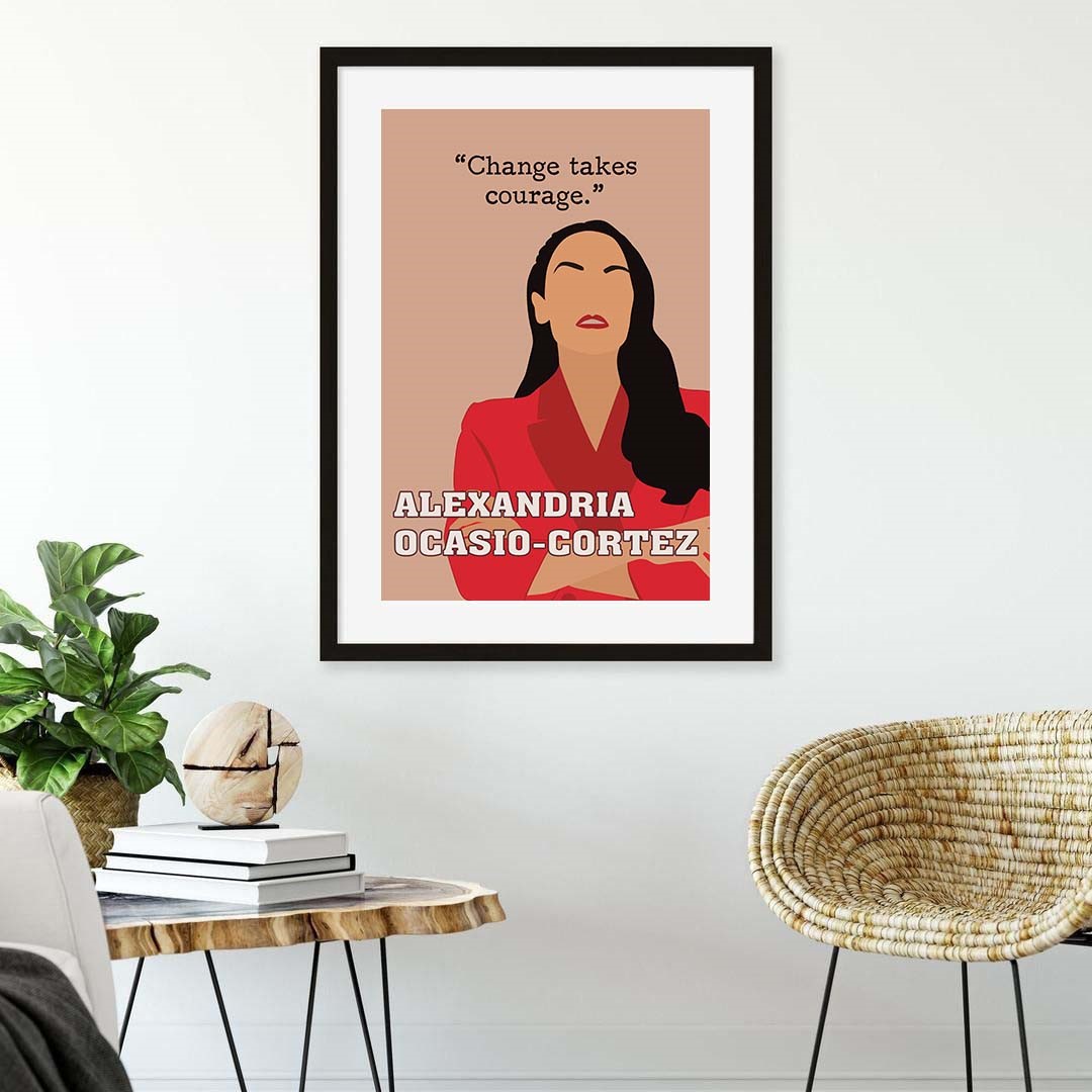 AOC Empowered Women Inspirational Quote Wall Art - Image 5