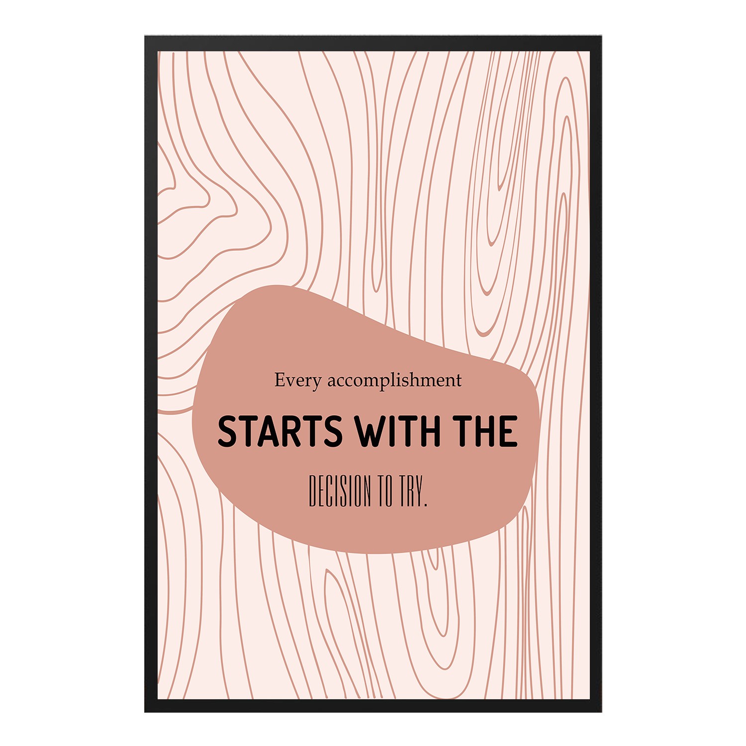 Accomplishment Starts Wall Art