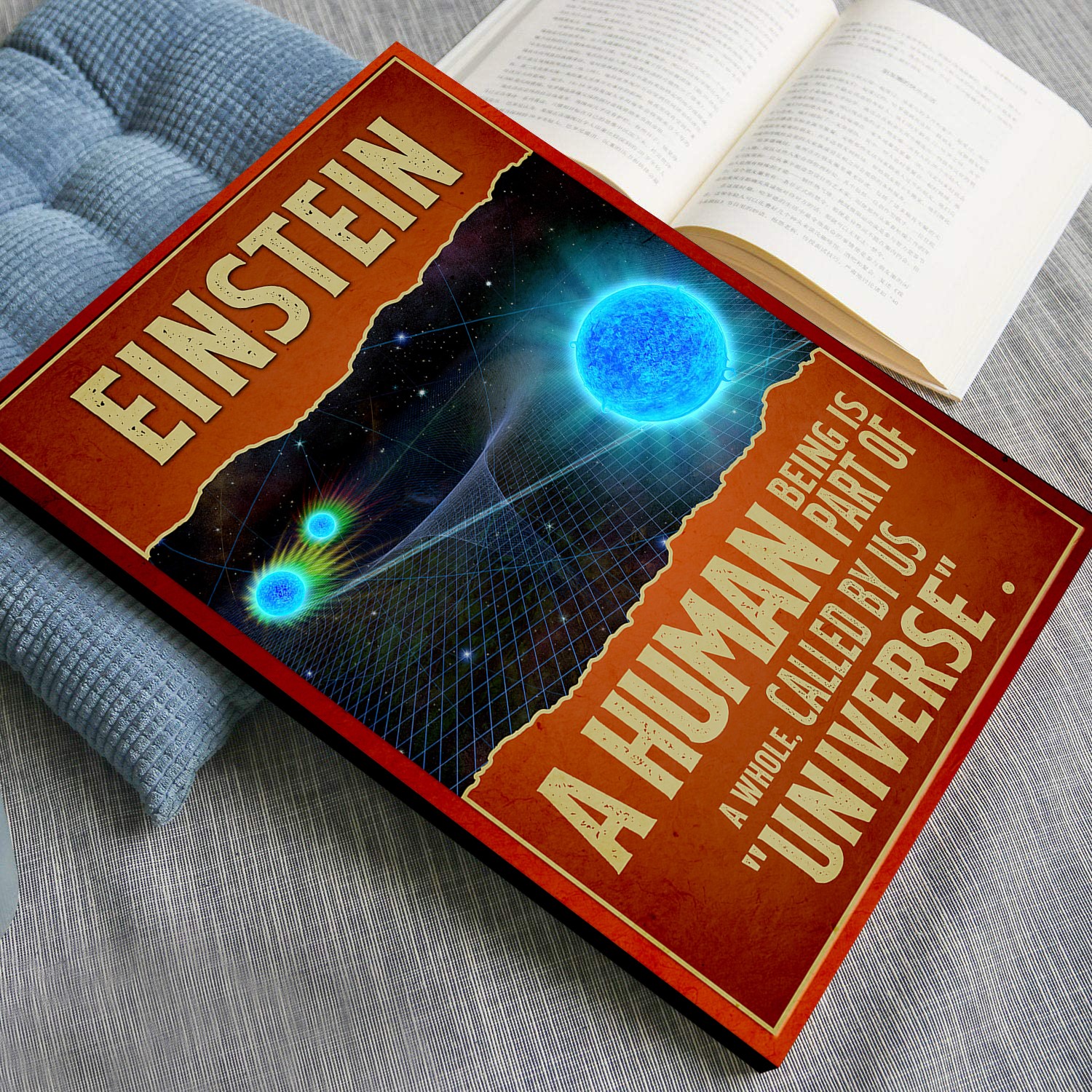 Albert Einstein Scientist Inspirational Quote Wall Art - Image 4