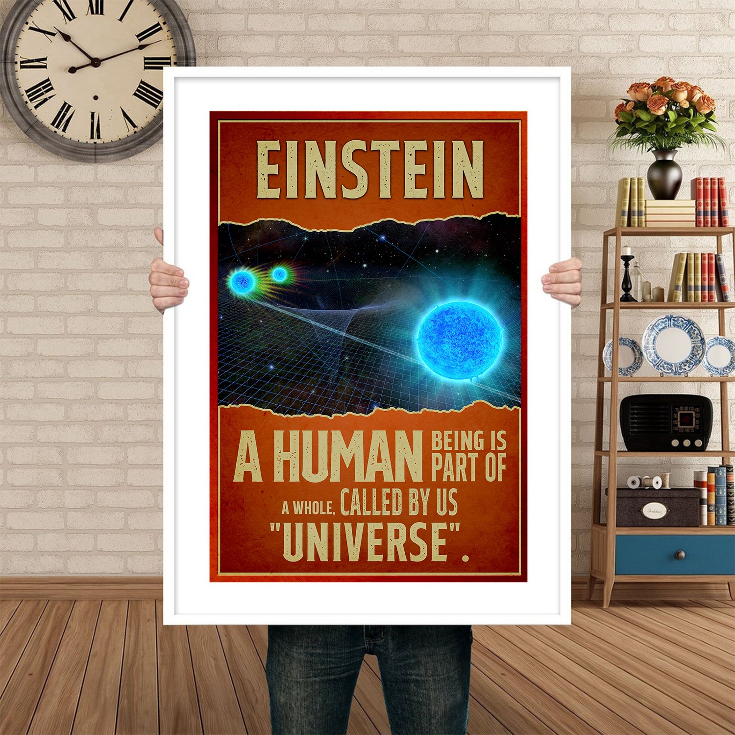 Albert Einstein Scientist Inspirational Quote Wall Art - Image 5