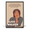 Alice Walker Author Hand-drawn Wall Art