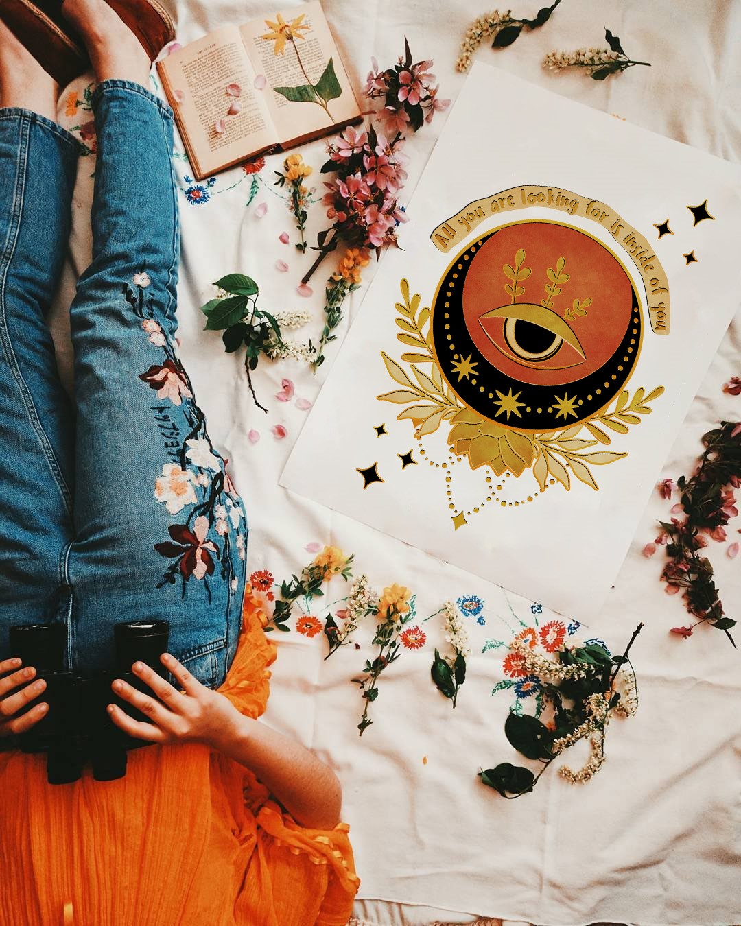 All You Are Looking Hippie Mental Health Wall Art - Image 4