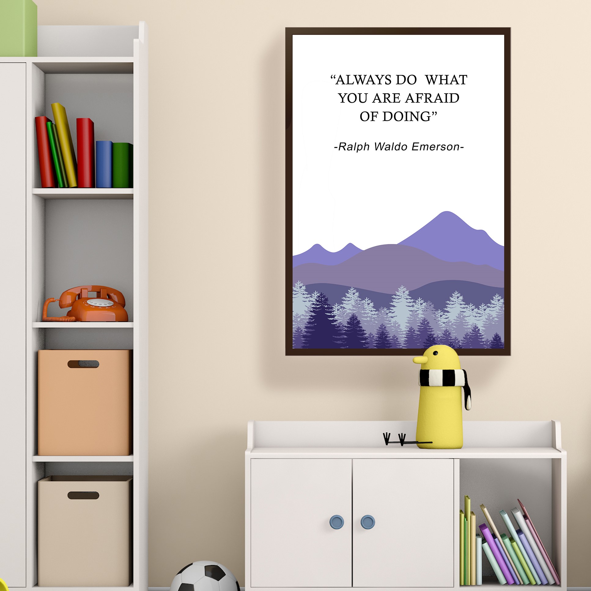 Always Do What You Are Afraid Growth Mindset Wall Art - Image 3