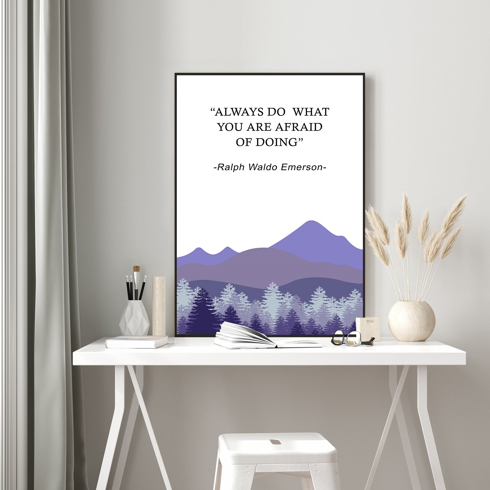 Always Do What You Are Afraid Growth Mindset Wall Art - Image 5