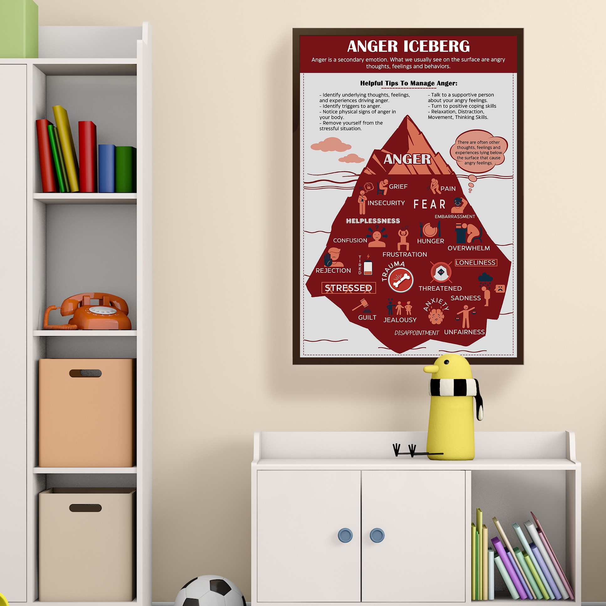 Anger Iceberg Mental Health Printable - Image 4