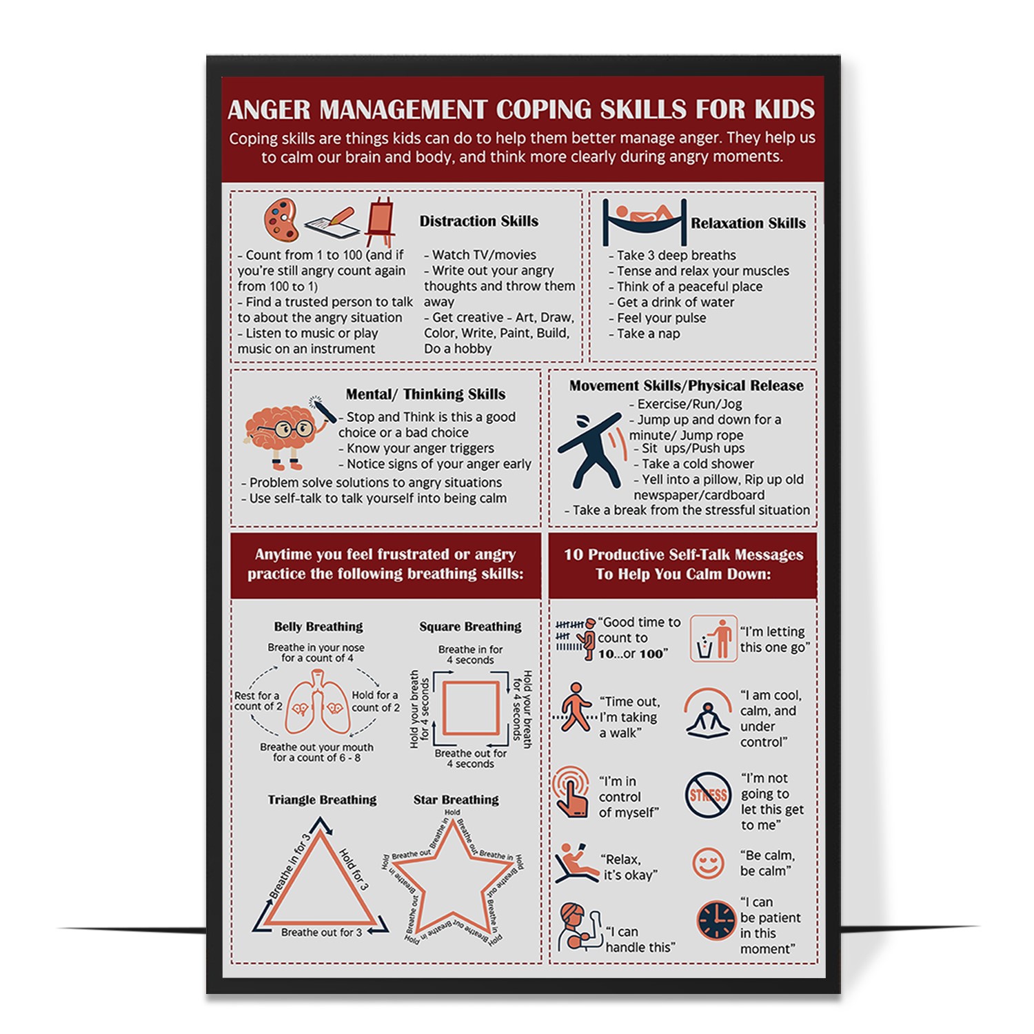 Anger Management Printable for Kids