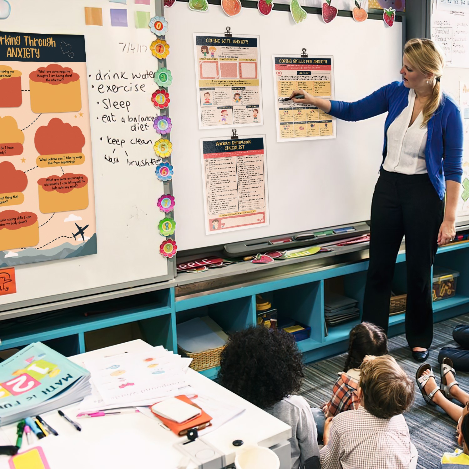 Anxiety Coping Skills Fillable Worksheet Printable - Image 6