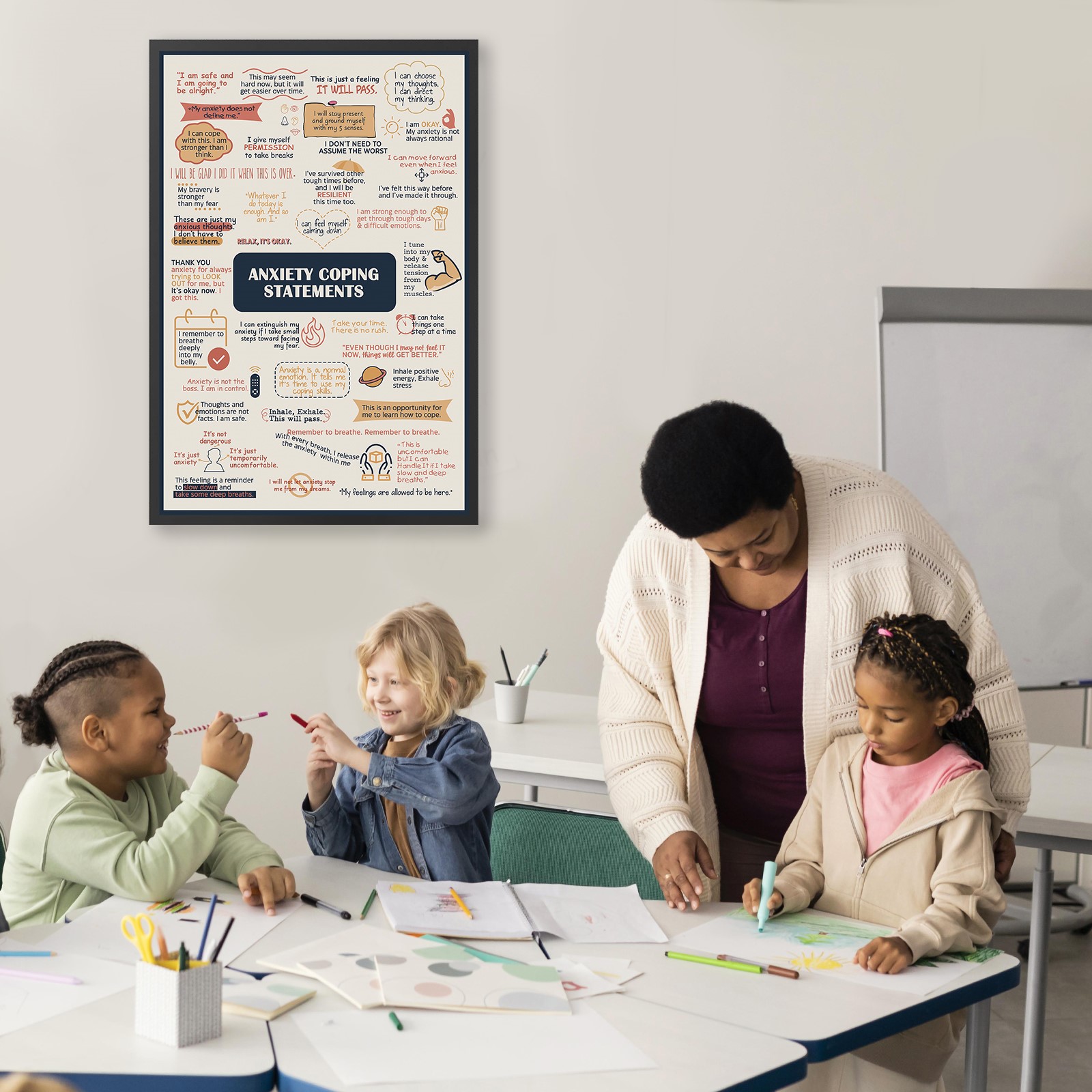 Anxiety Coping Statements Mental Health Printable - Image 5