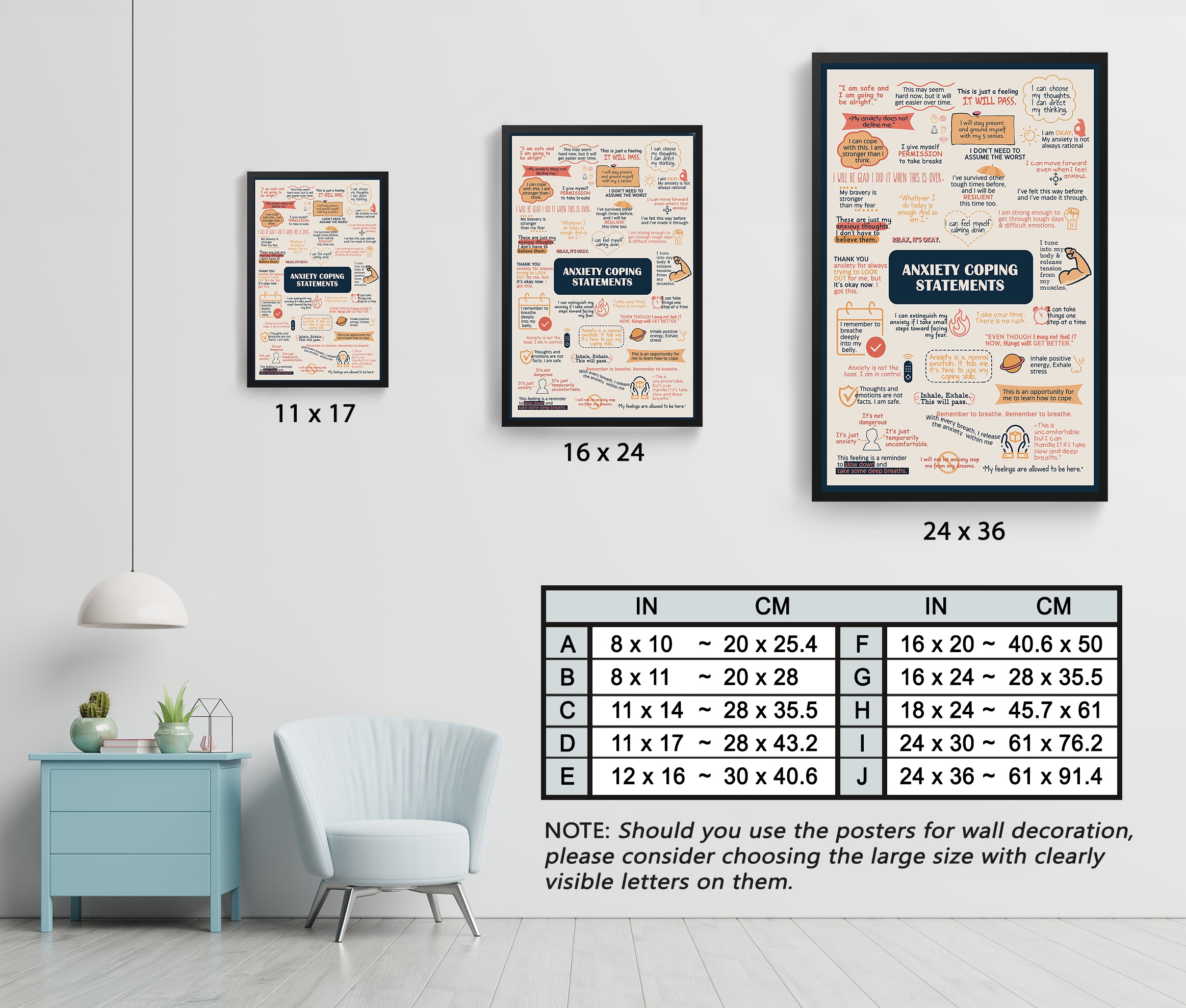 Anxiety Coping Statements Mental Health Printable - Image 7