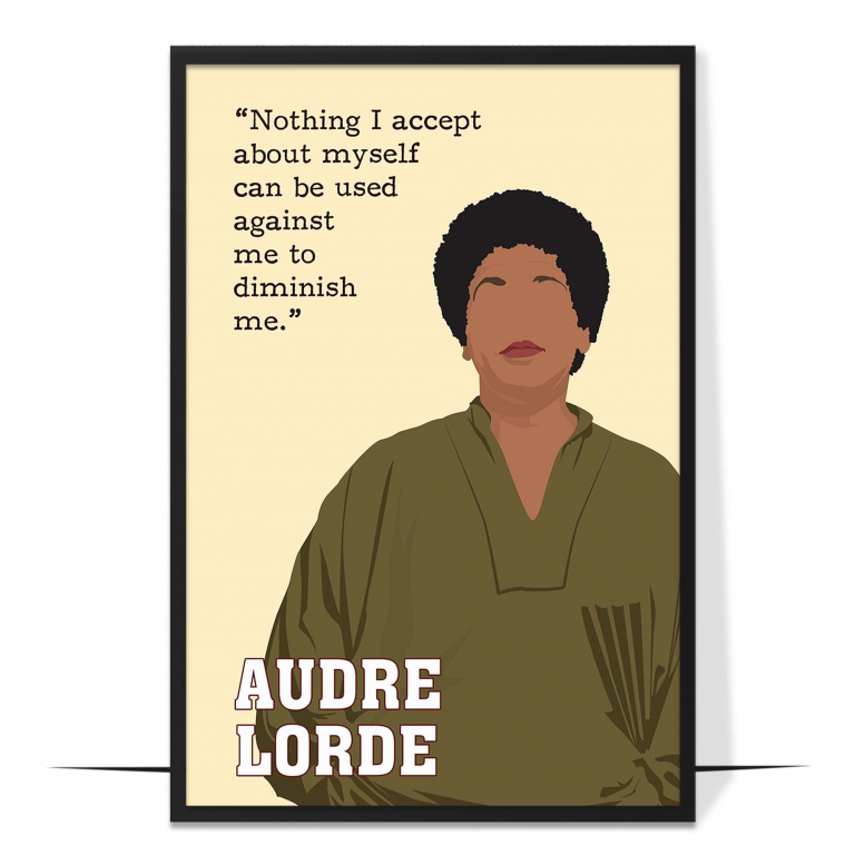 Audre Lorde Hand-drawn Wall Art
