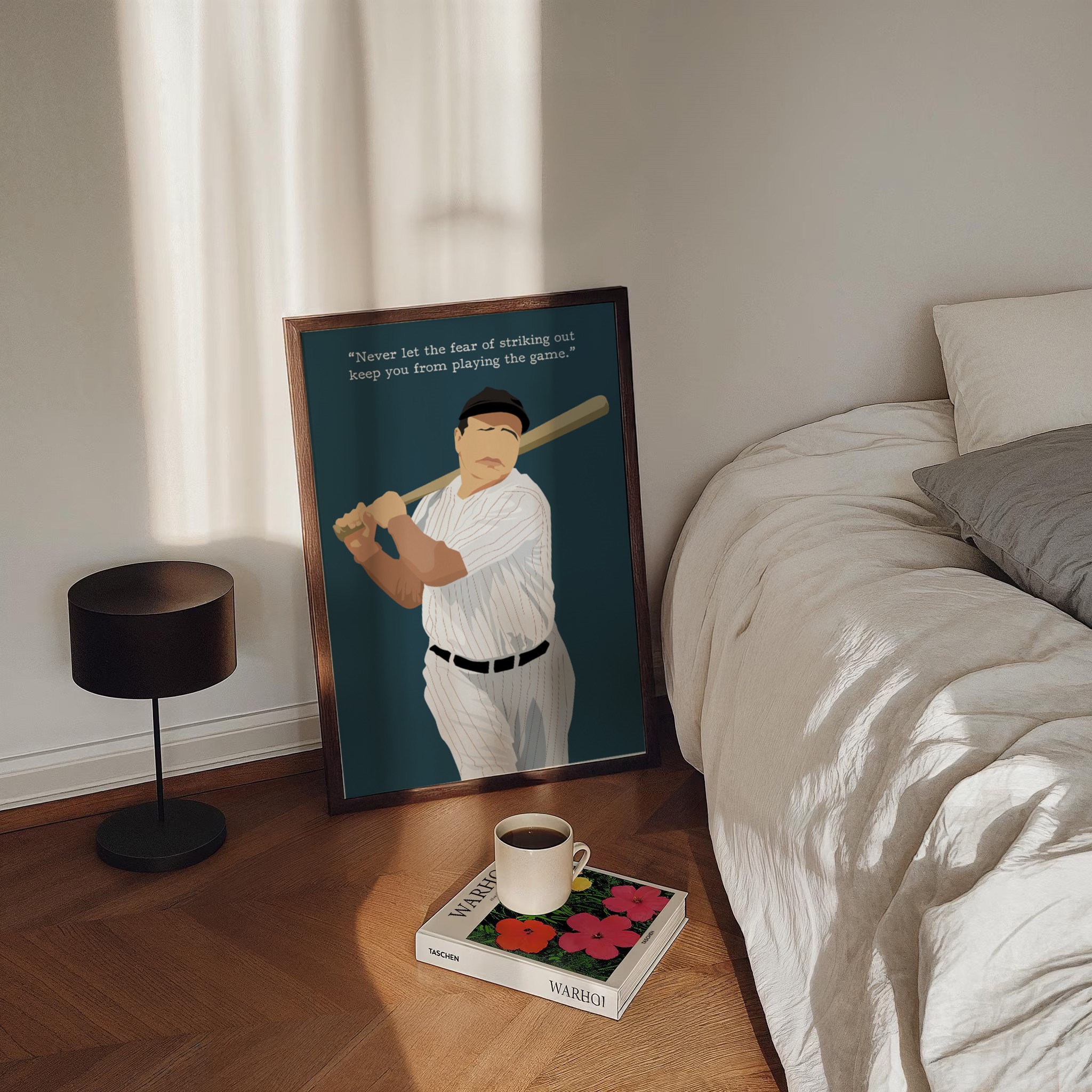 Babe Ruth Baseball Motivational Quote Wall Art - Image 2