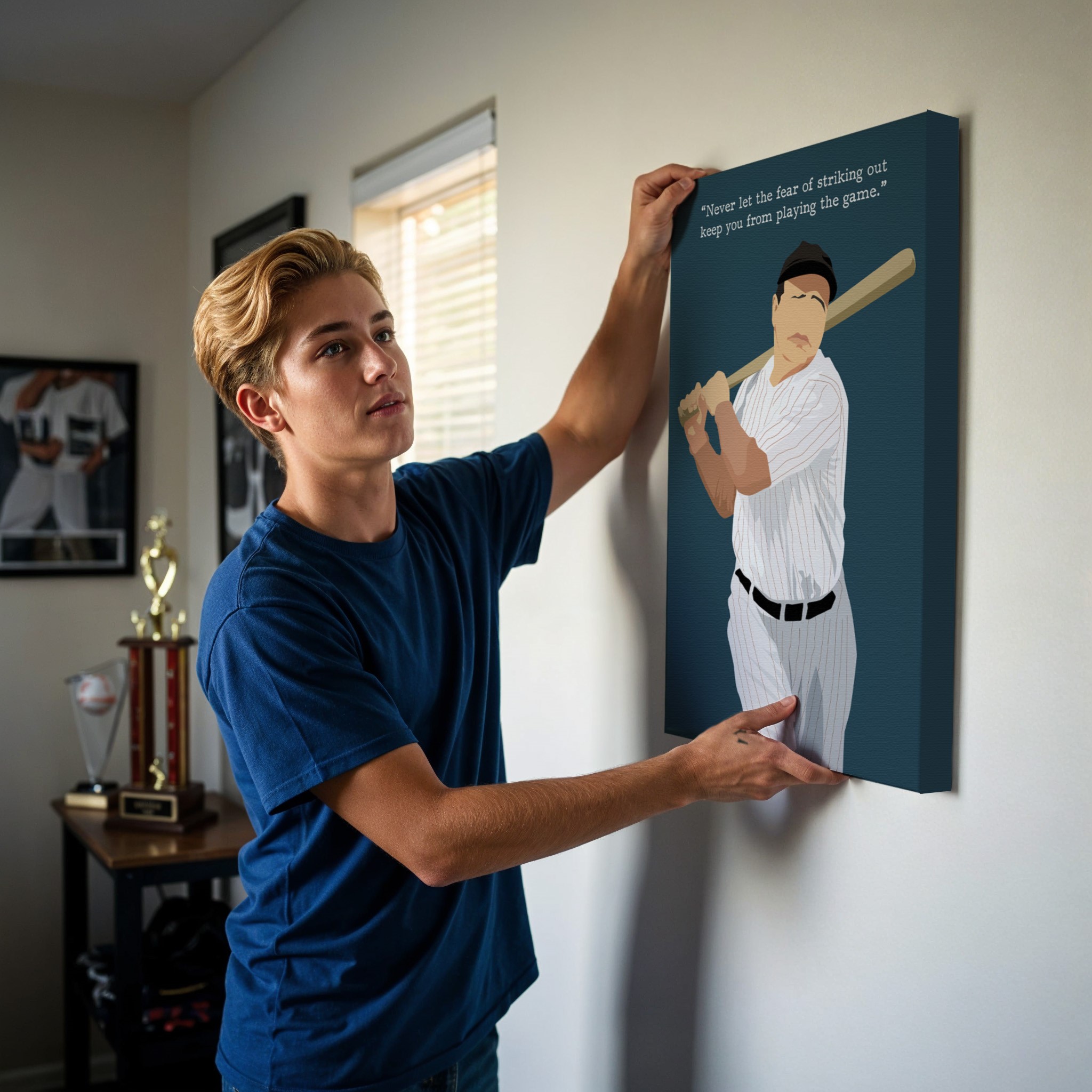 Babe Ruth Baseball Motivational Quote Wall Art - Image 6