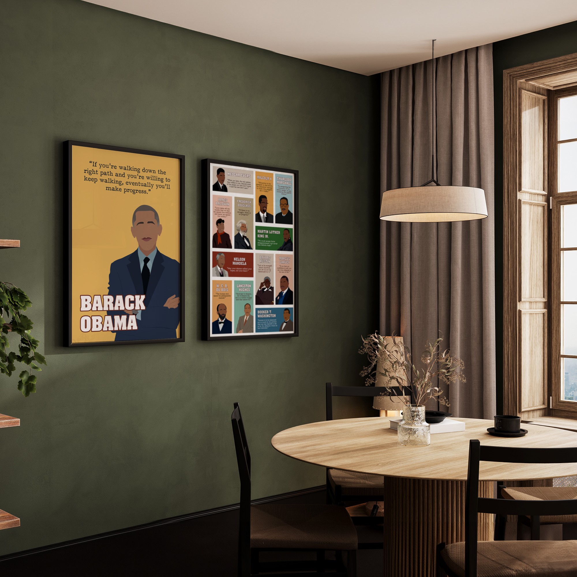 Barack Obama Men Motivational Quote Wall Art - Image 5