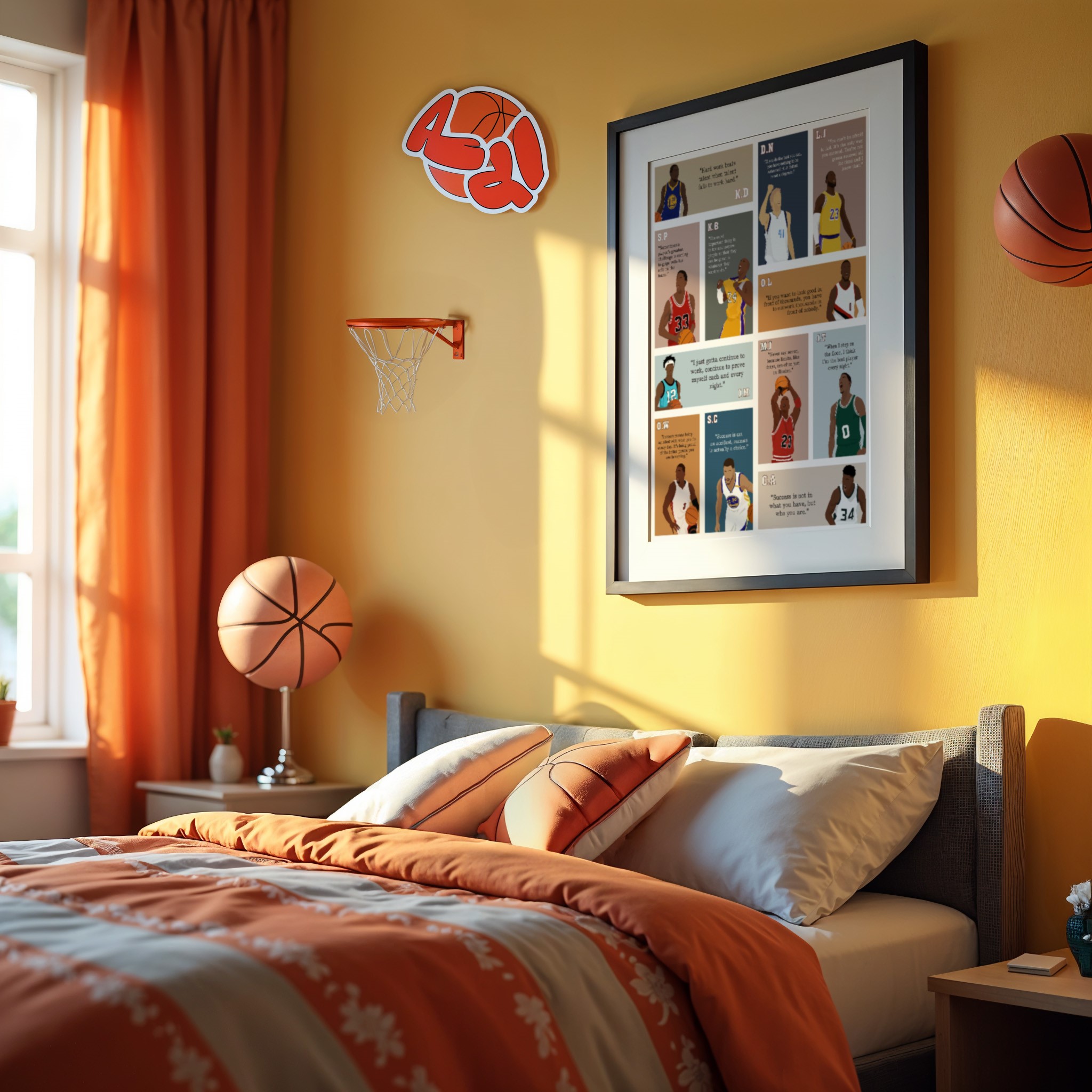 Basketball Motivational Quote Wall Art - Image 3