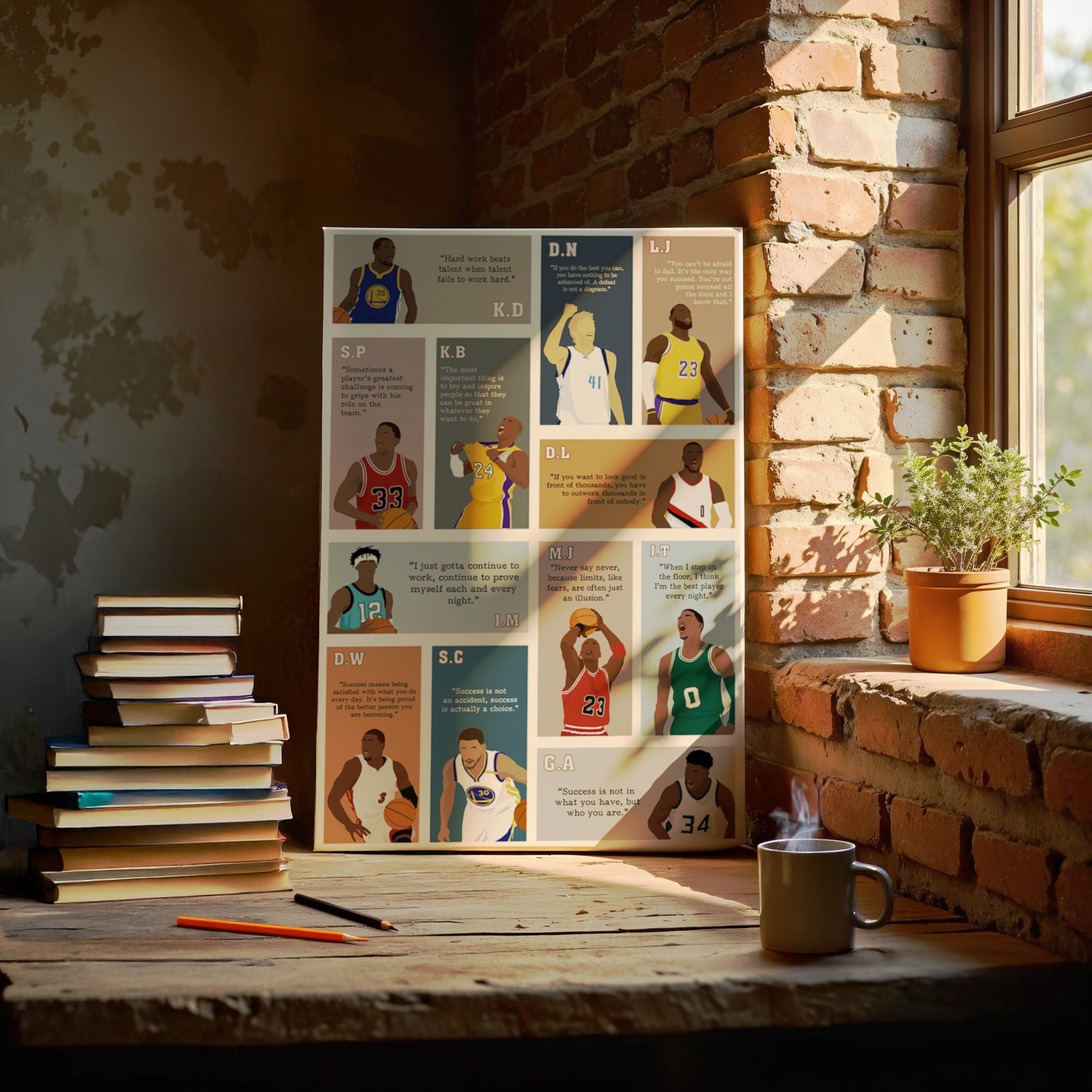 Basketball Motivational Quote Wall Art - Image 4