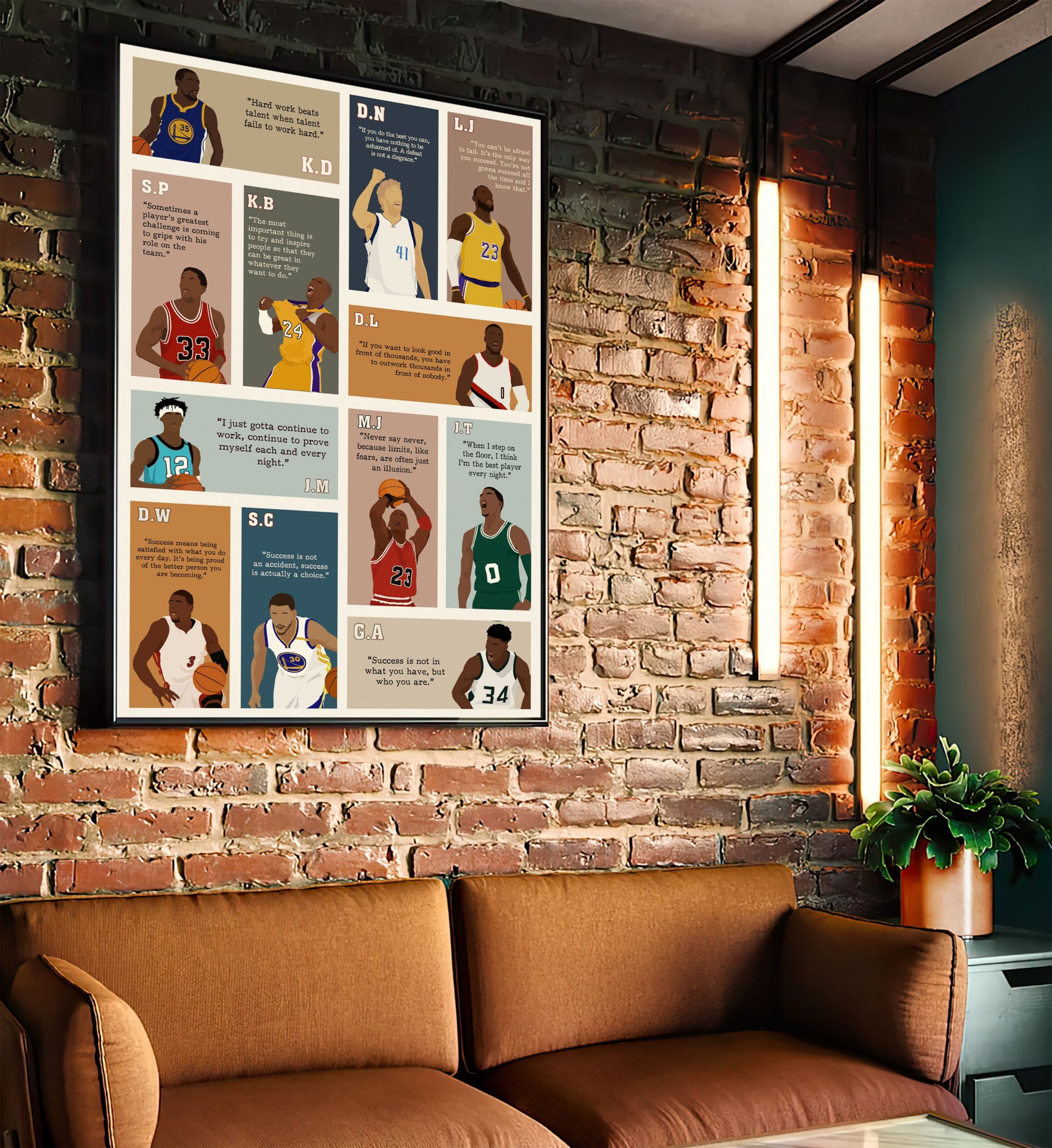 Basketball Motivational Quote Wall Art - Image 5