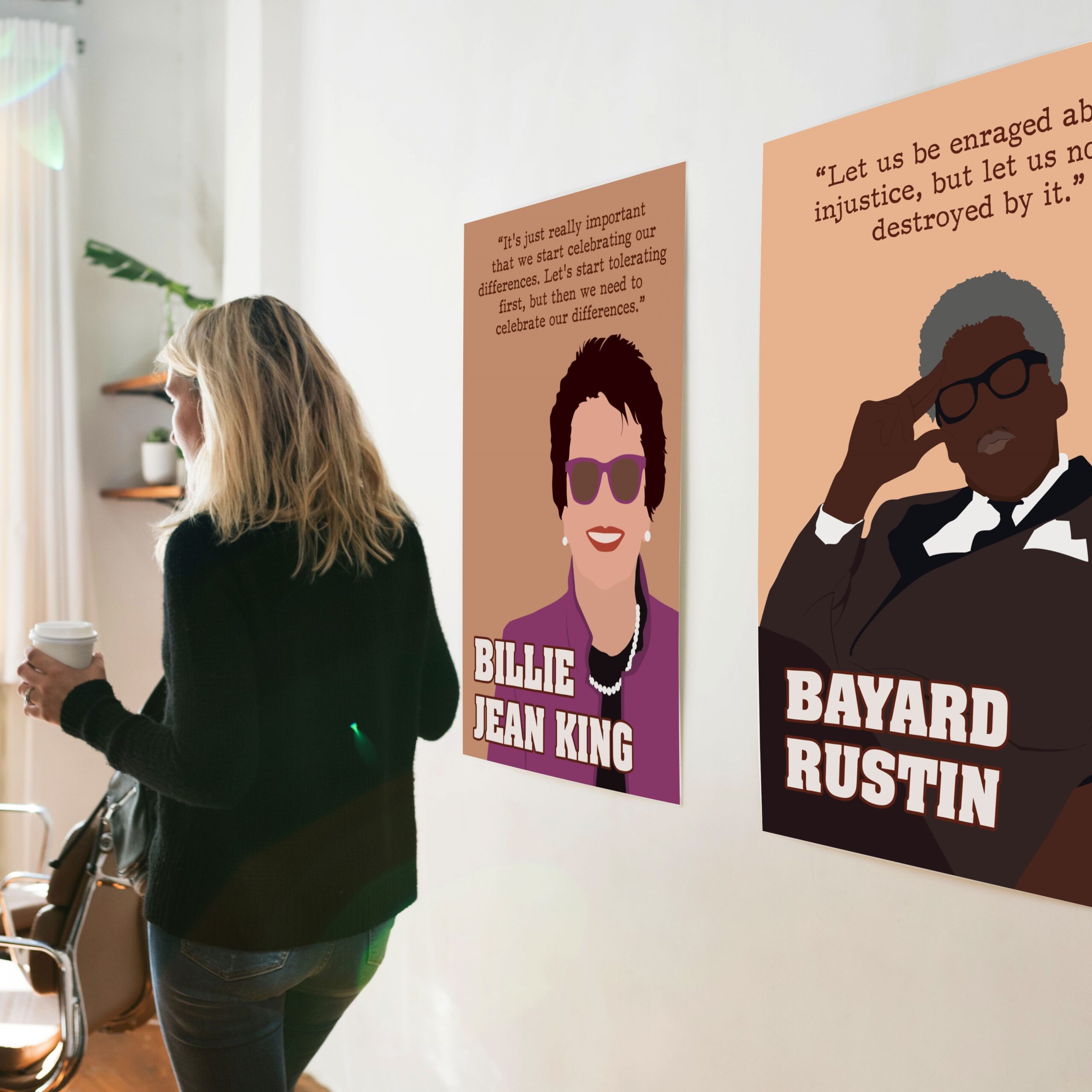 Bayard Rustin Pride Inspirational Quote Wall Art - Image 2